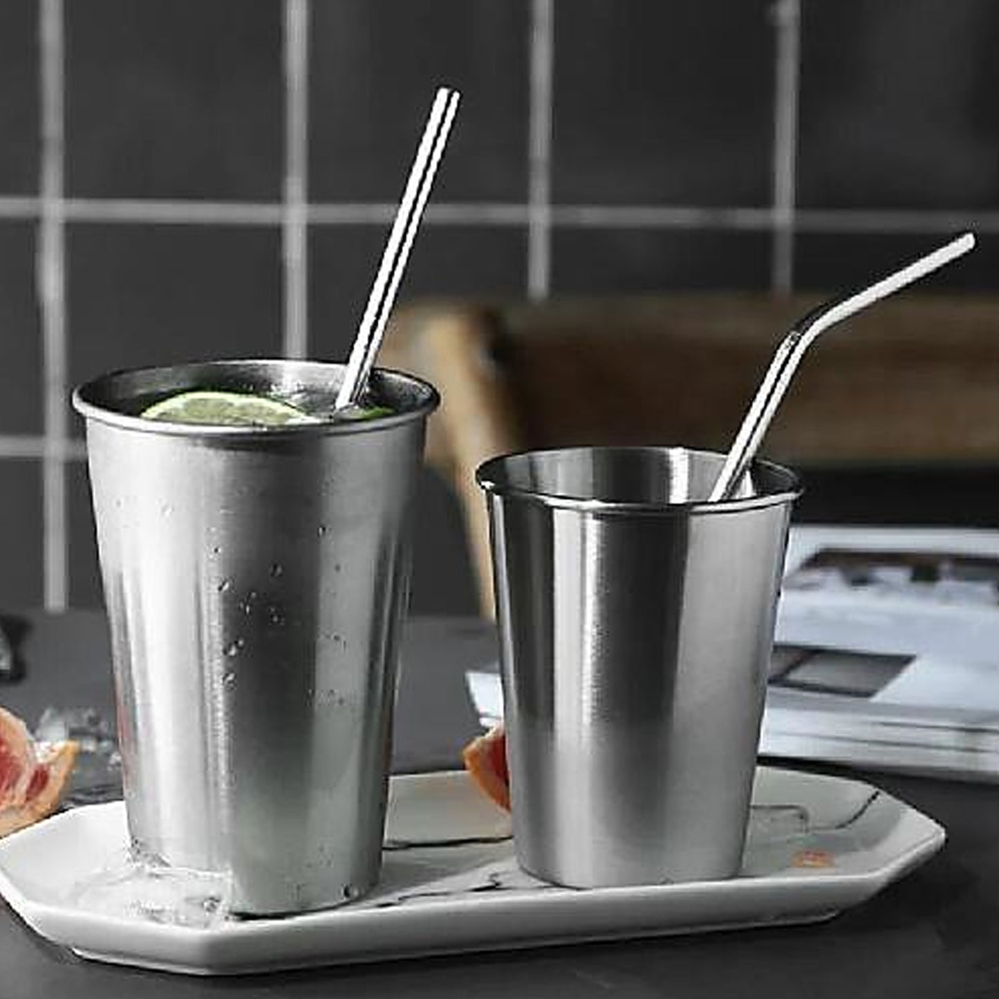Reusable Stainless Steel Straws With Travel Case