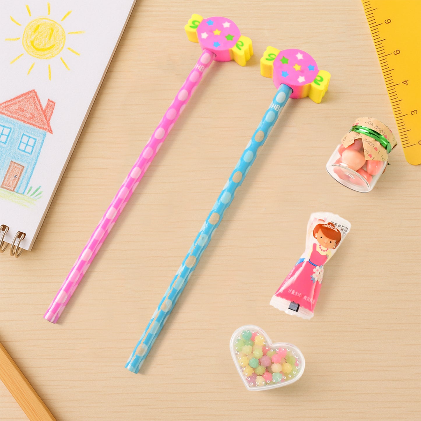Candy Design Pencil Set (1 Set )