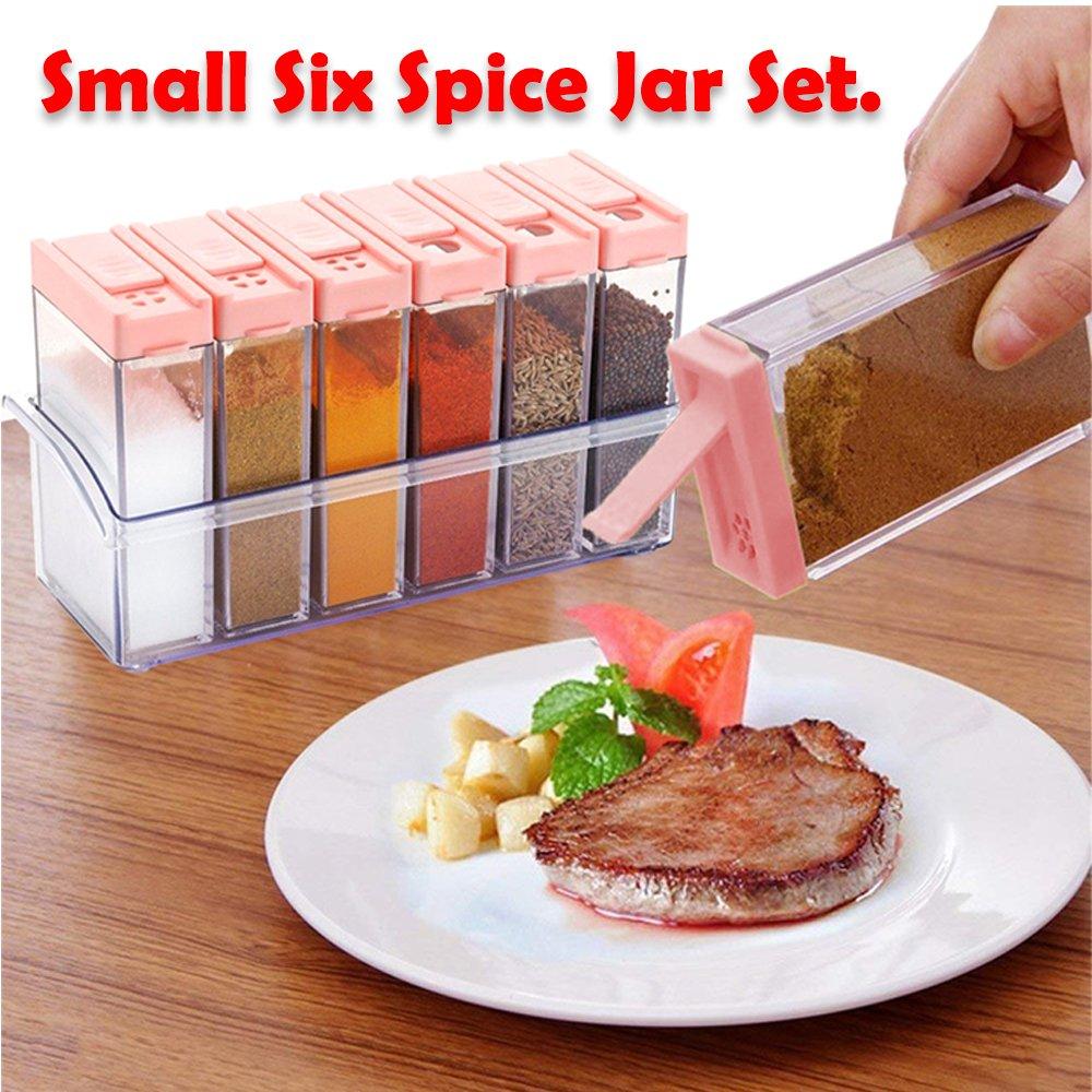 Mason-Style Spice Jar Set (Multicolour)