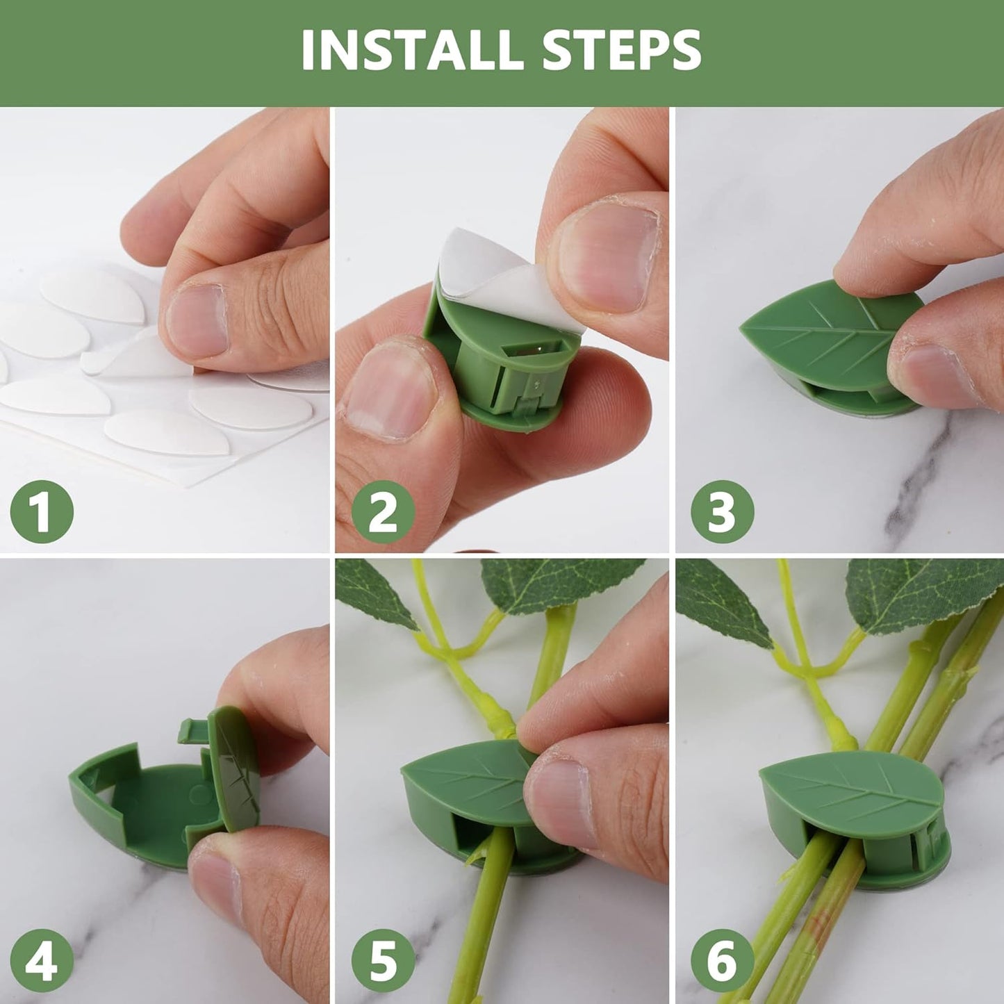 Plant Climbing Wall Fixture Clip (10pcs)