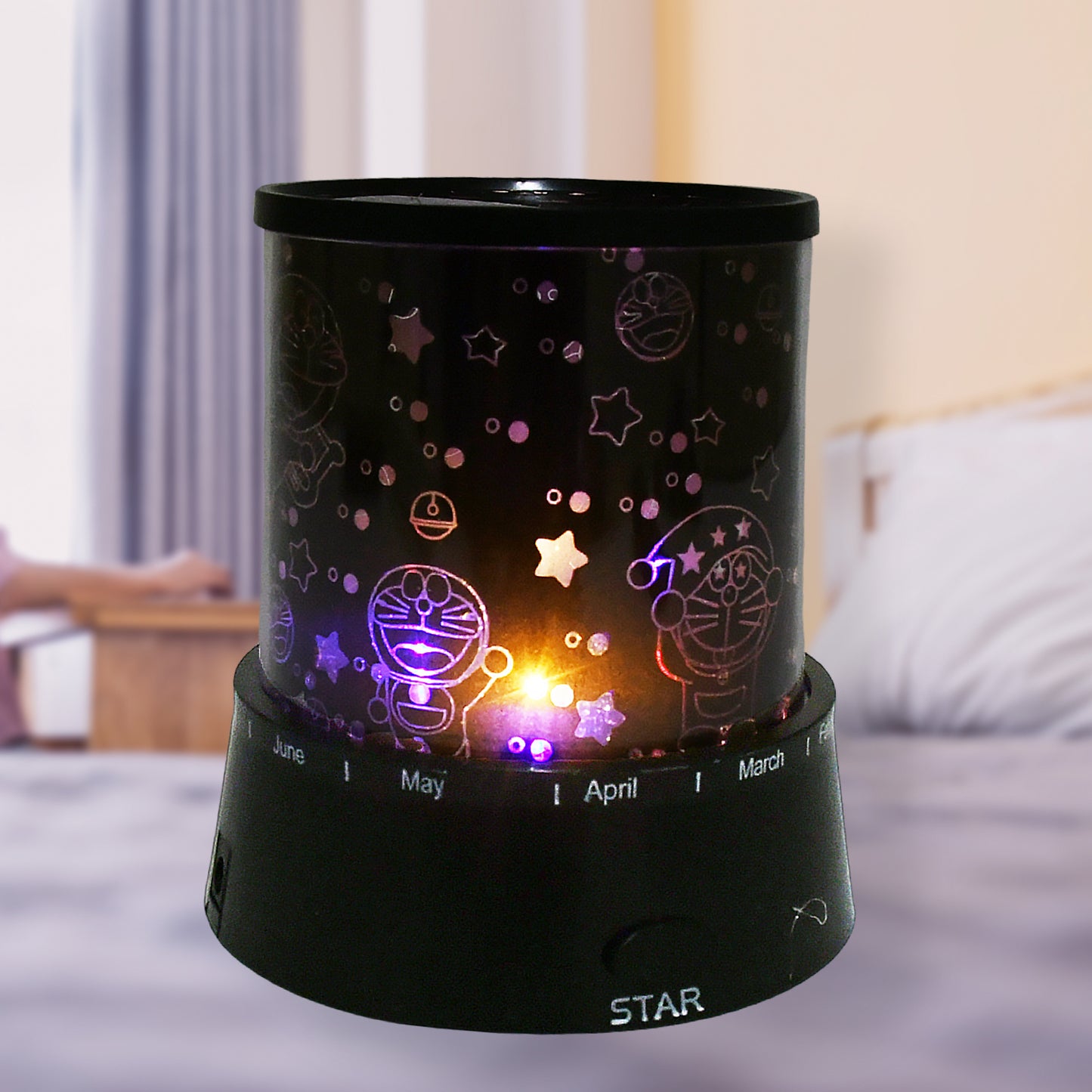 Led Projector Rotating Lamp with Music
