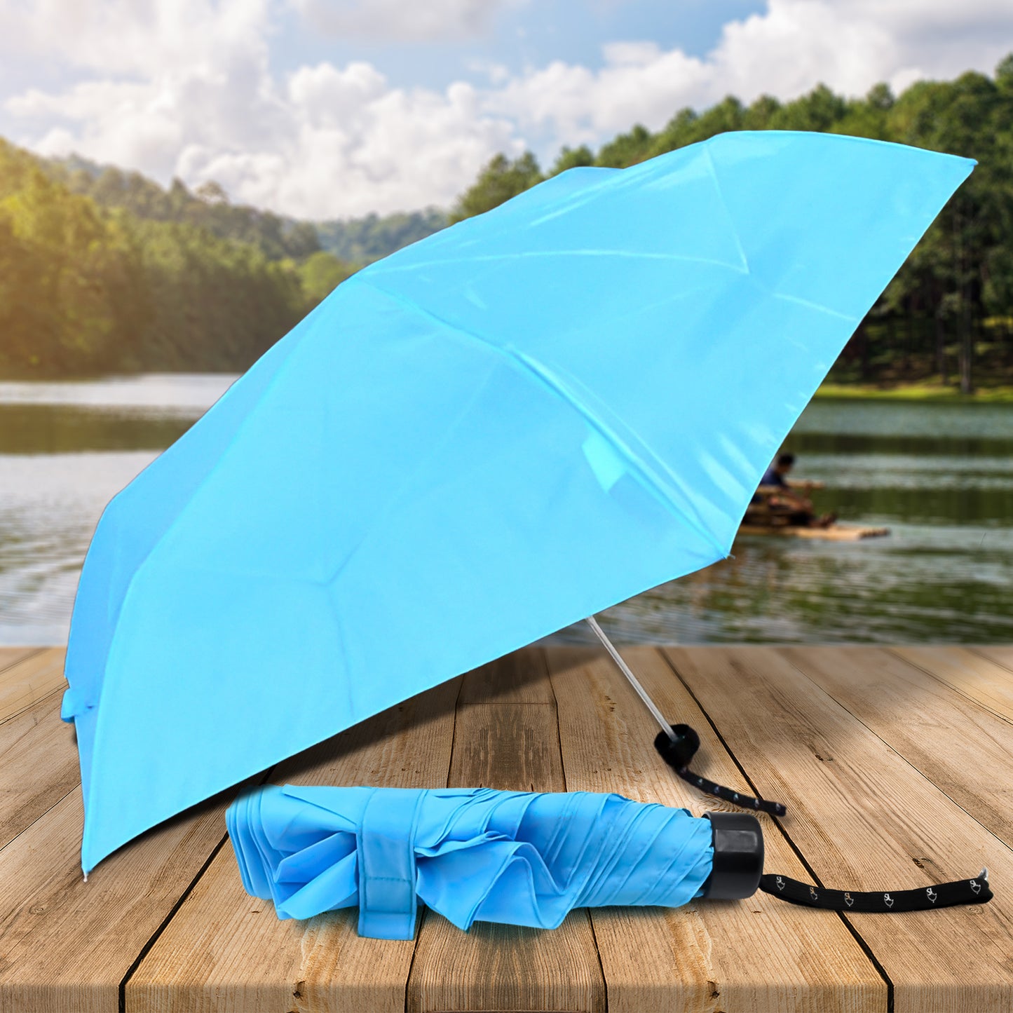 3-foldumbrella Summer Sun And Rain Protectionfoldable Cute Umbrella Uv Protection Rain Sun Umbrella Travel Accessories Umbrella For Children Girls And Boys (1 Pc)