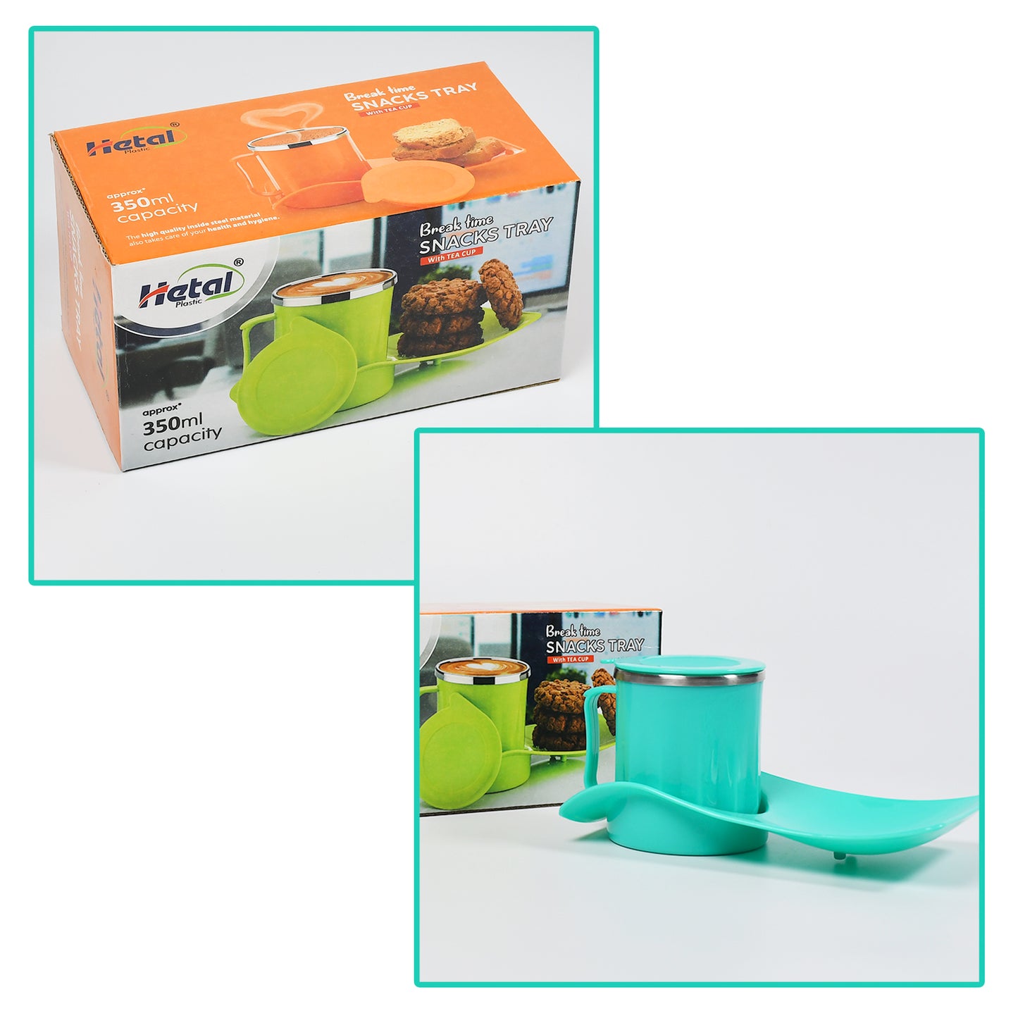 Snacks Tray Inside Steel Cup 350ml