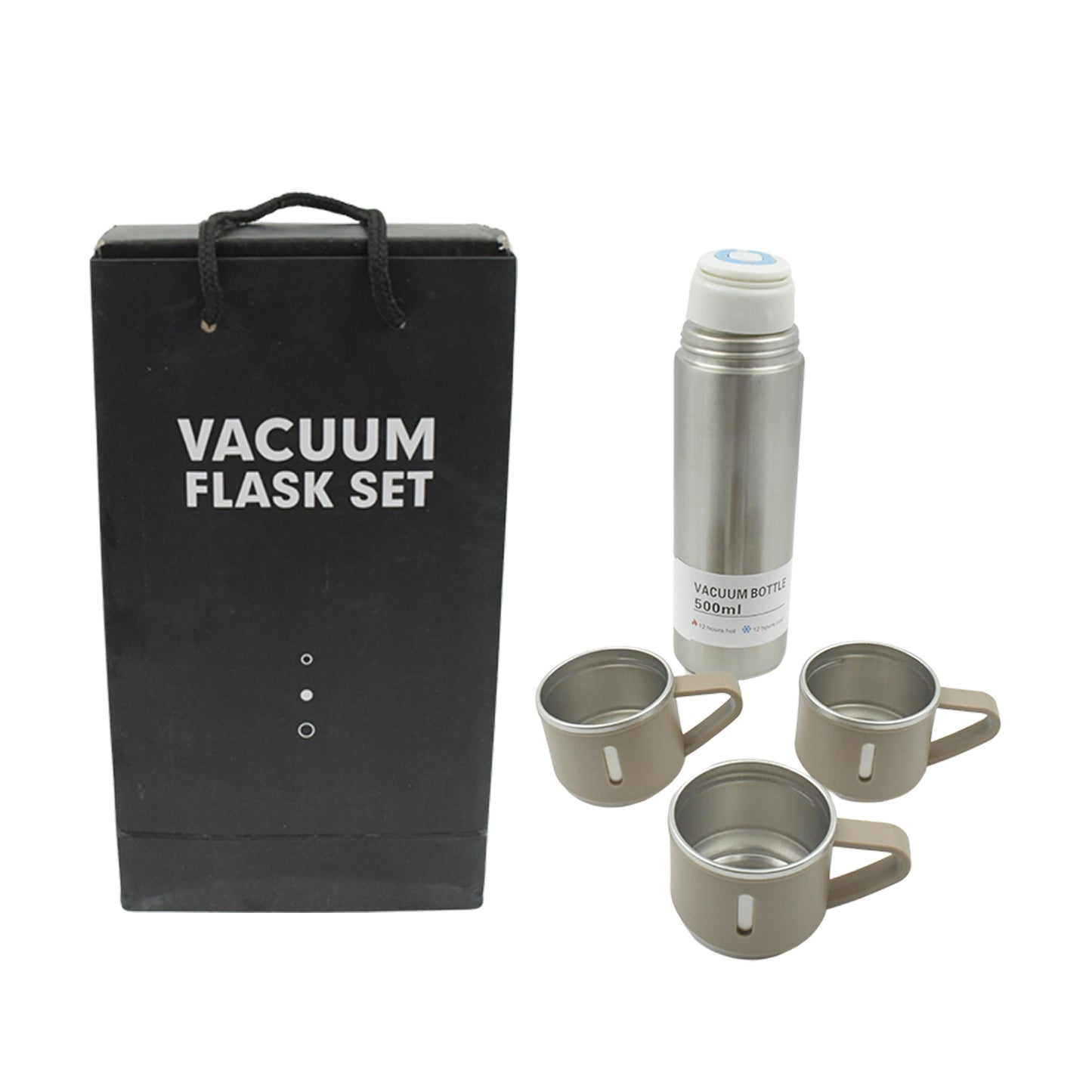 Stainless Steel Vacuum Flask Combo Set