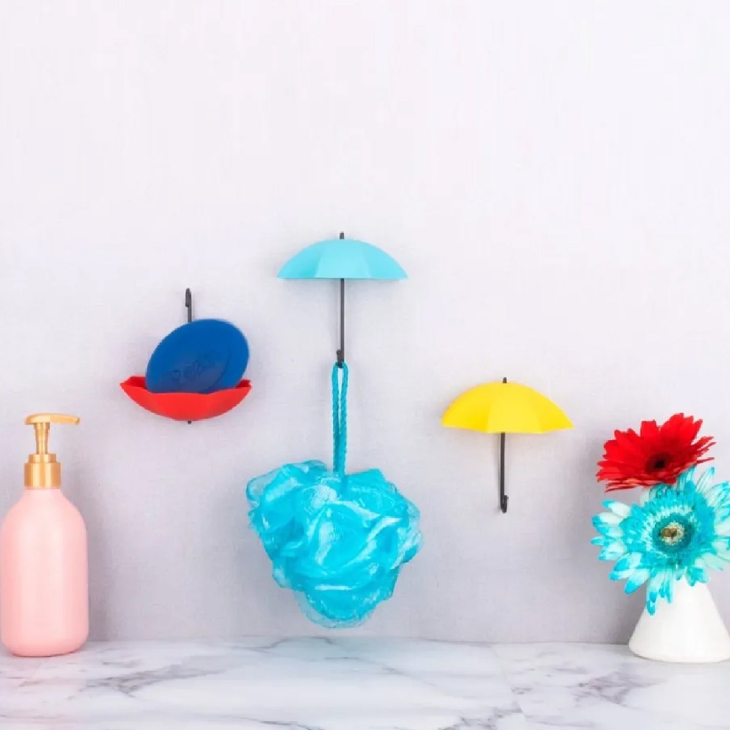 Multipurpose Umbrella Key Hat Holder 3 Pc Set