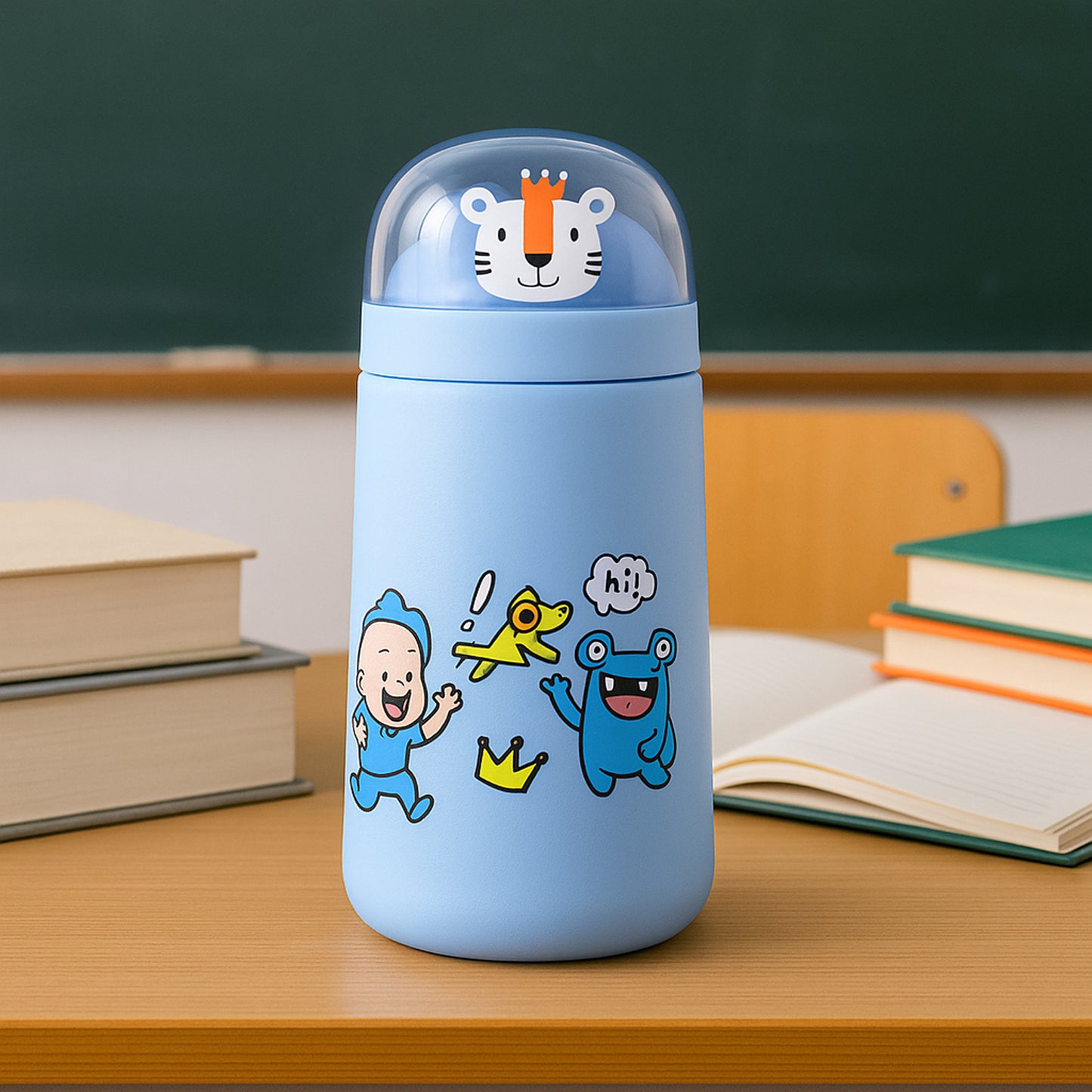 Cartoon Glass Water Bottle 350ml