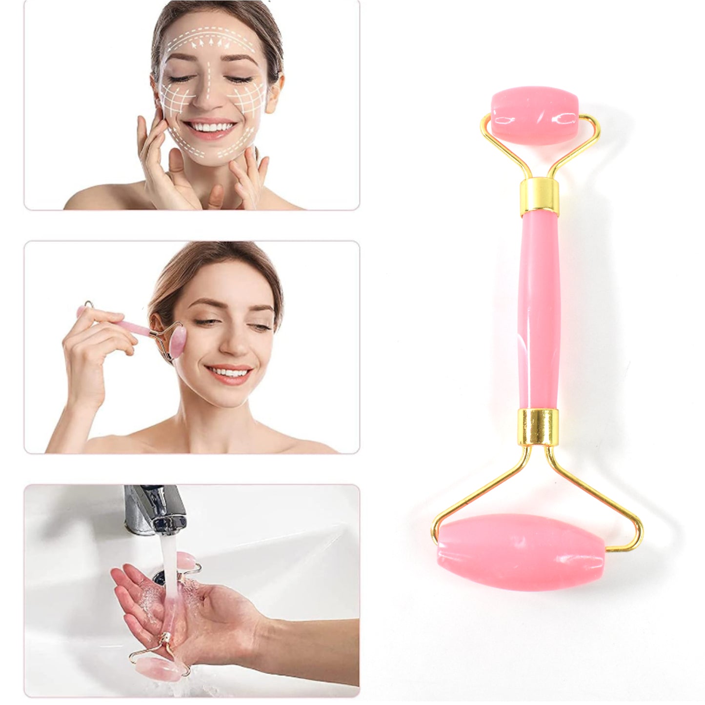 Double Ended Smooth Facial Massage Rollers (1 Pc Mix Color)