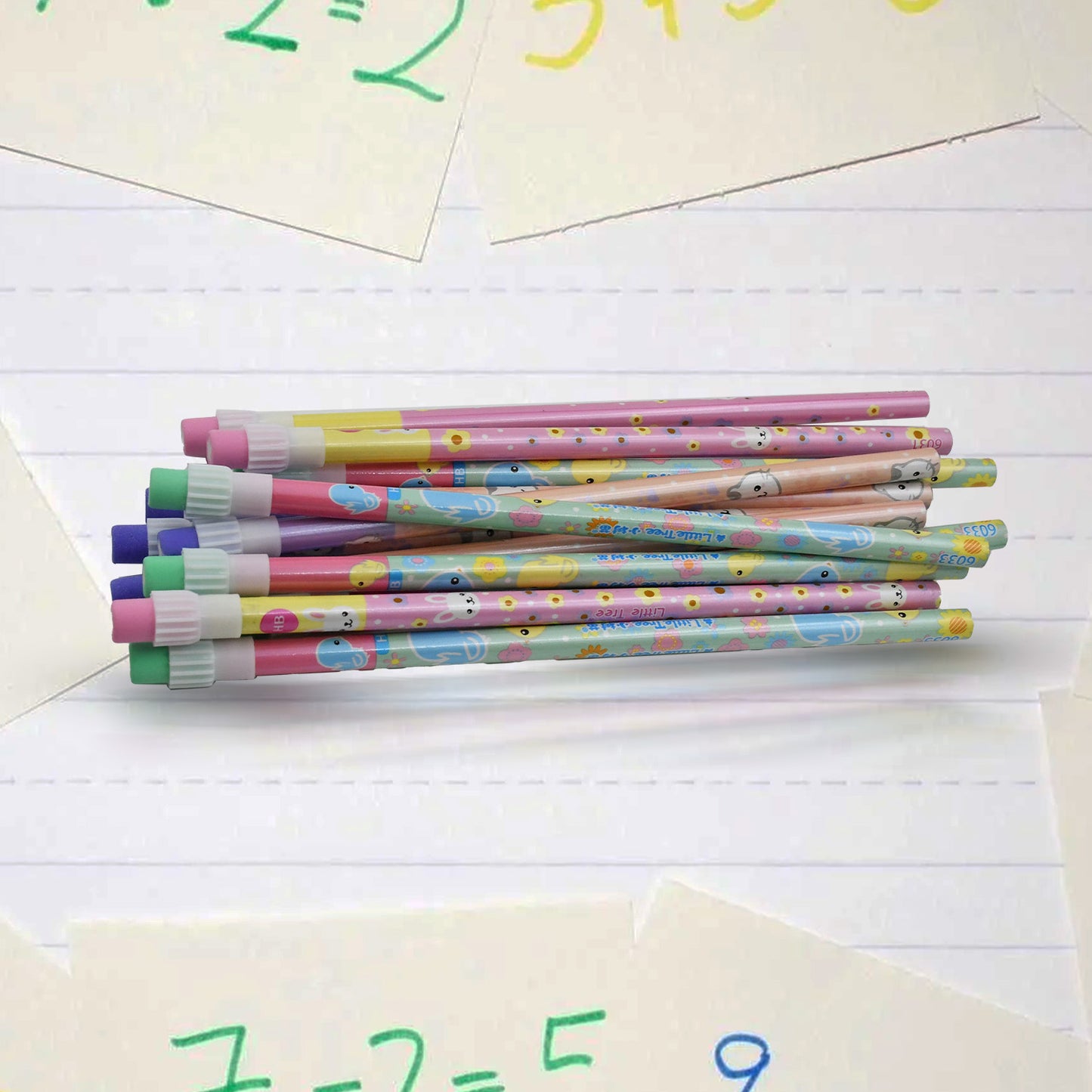 Cute Rabbit Drawing Pencil Set (14 Pc Set)