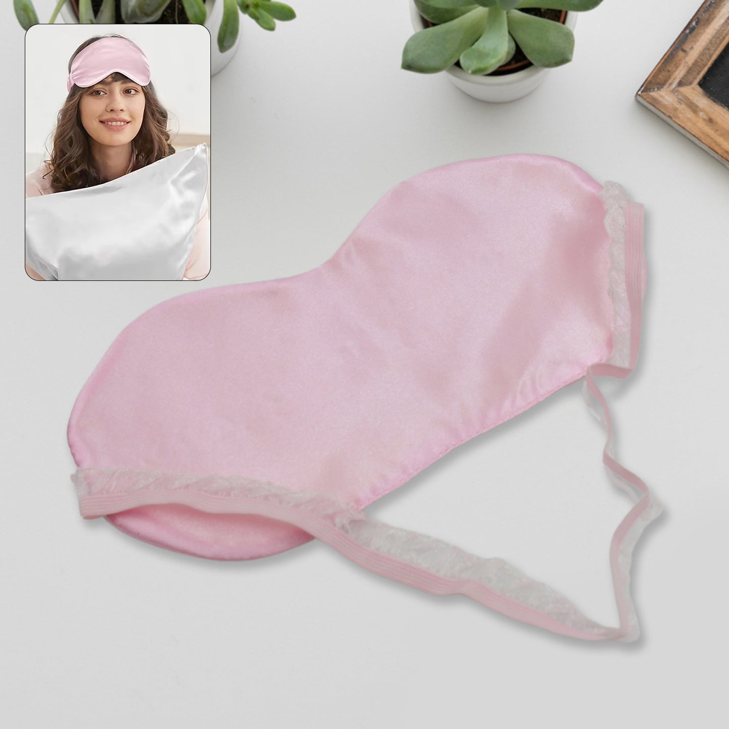 6908 New Men Women Blindfold Soft Satin Sleep Mask Eye Mask Blind Fold Block Out Light For Travel Shift Work Meditation (1pc)
