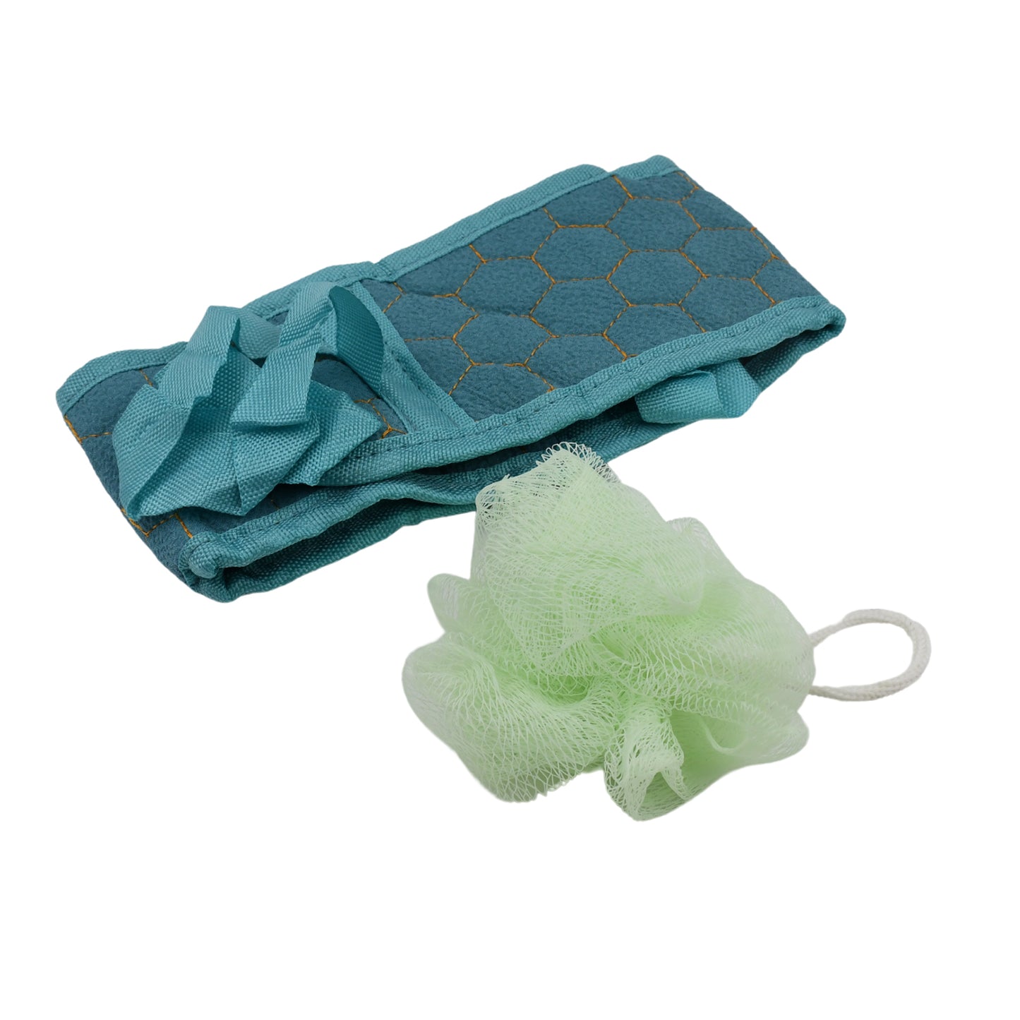 Bath Shower Scrubber & Loofah Sponge Set