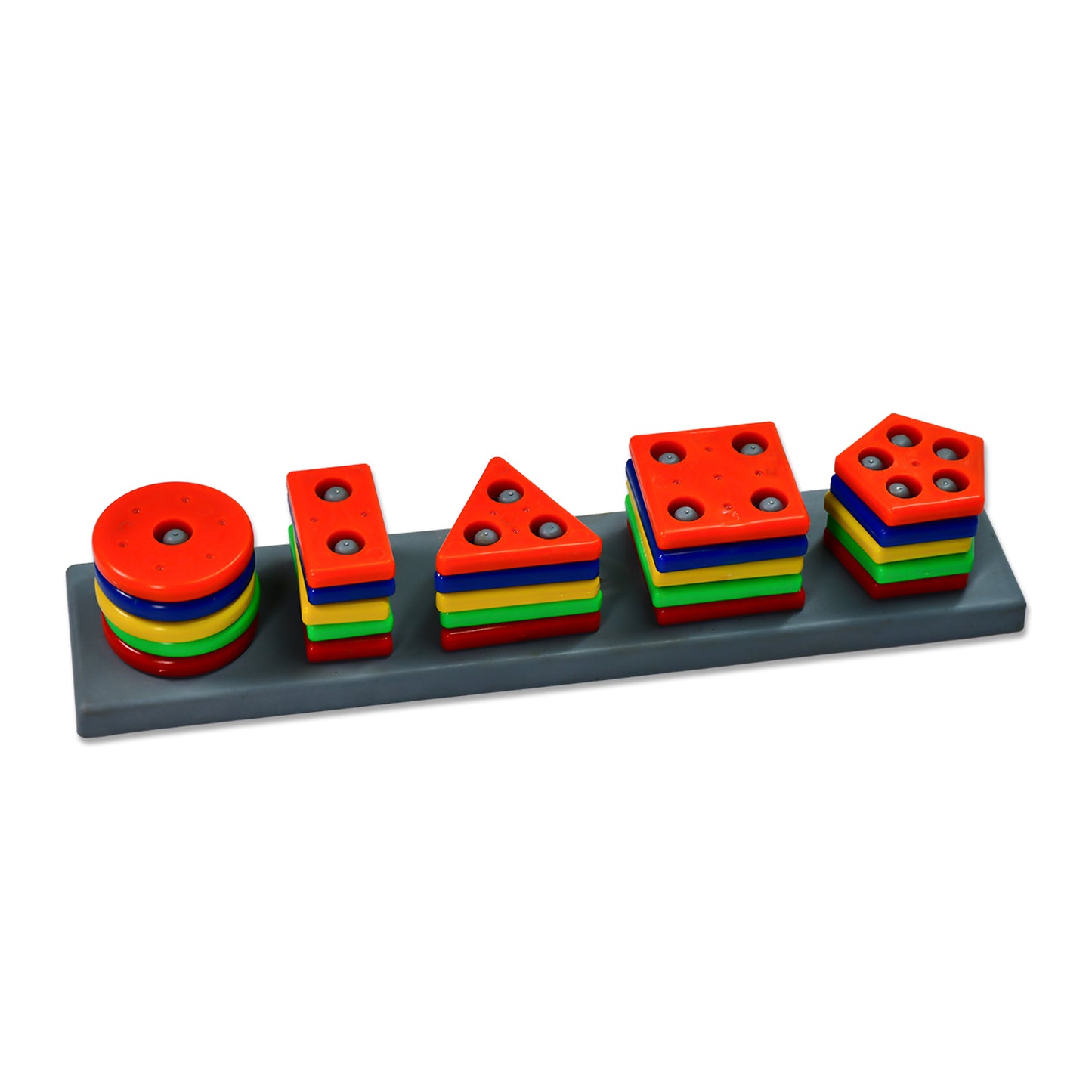 Geometric Brick - 5 Angle Matching Column Blocks For Kids