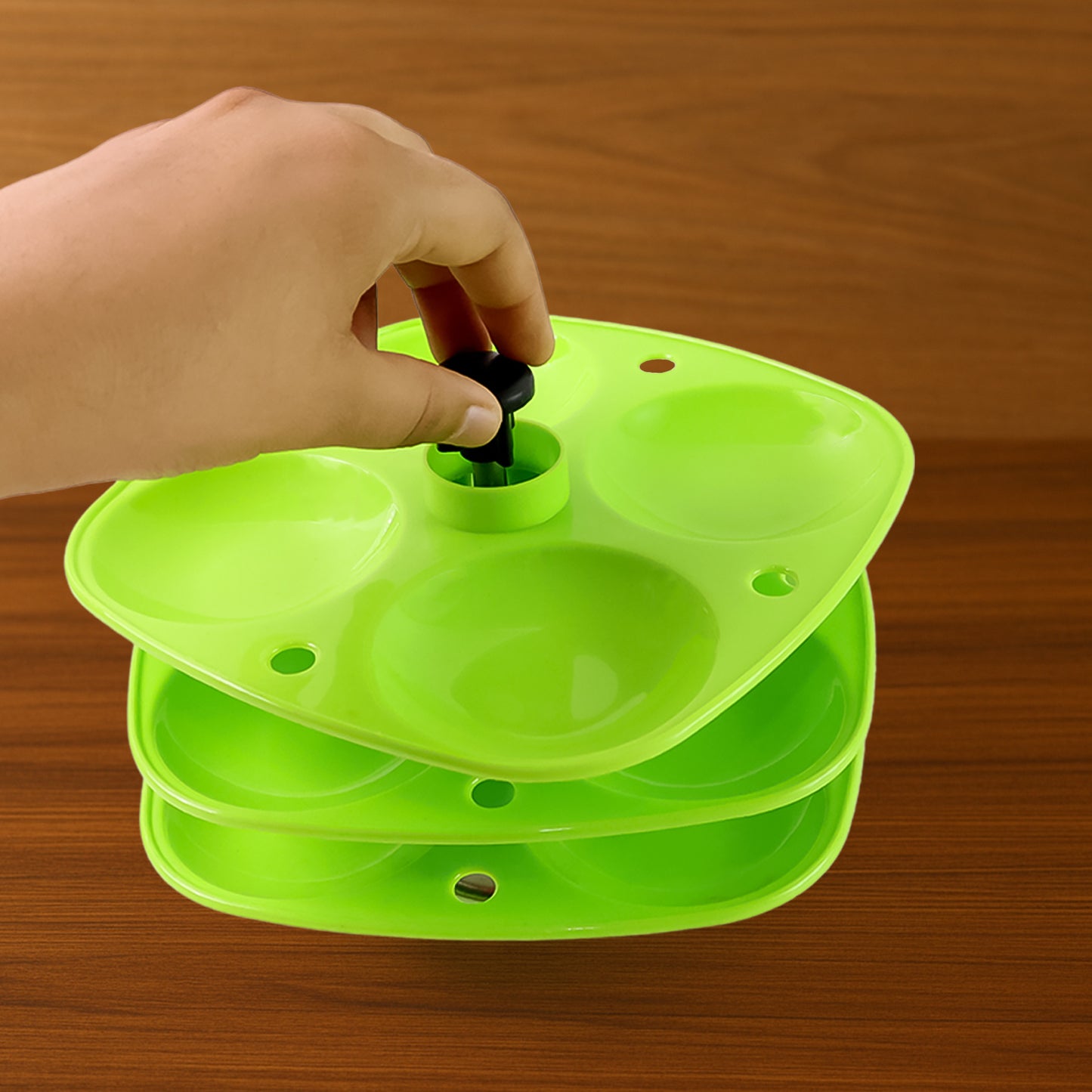 3 Layer Plastic Idli Stand