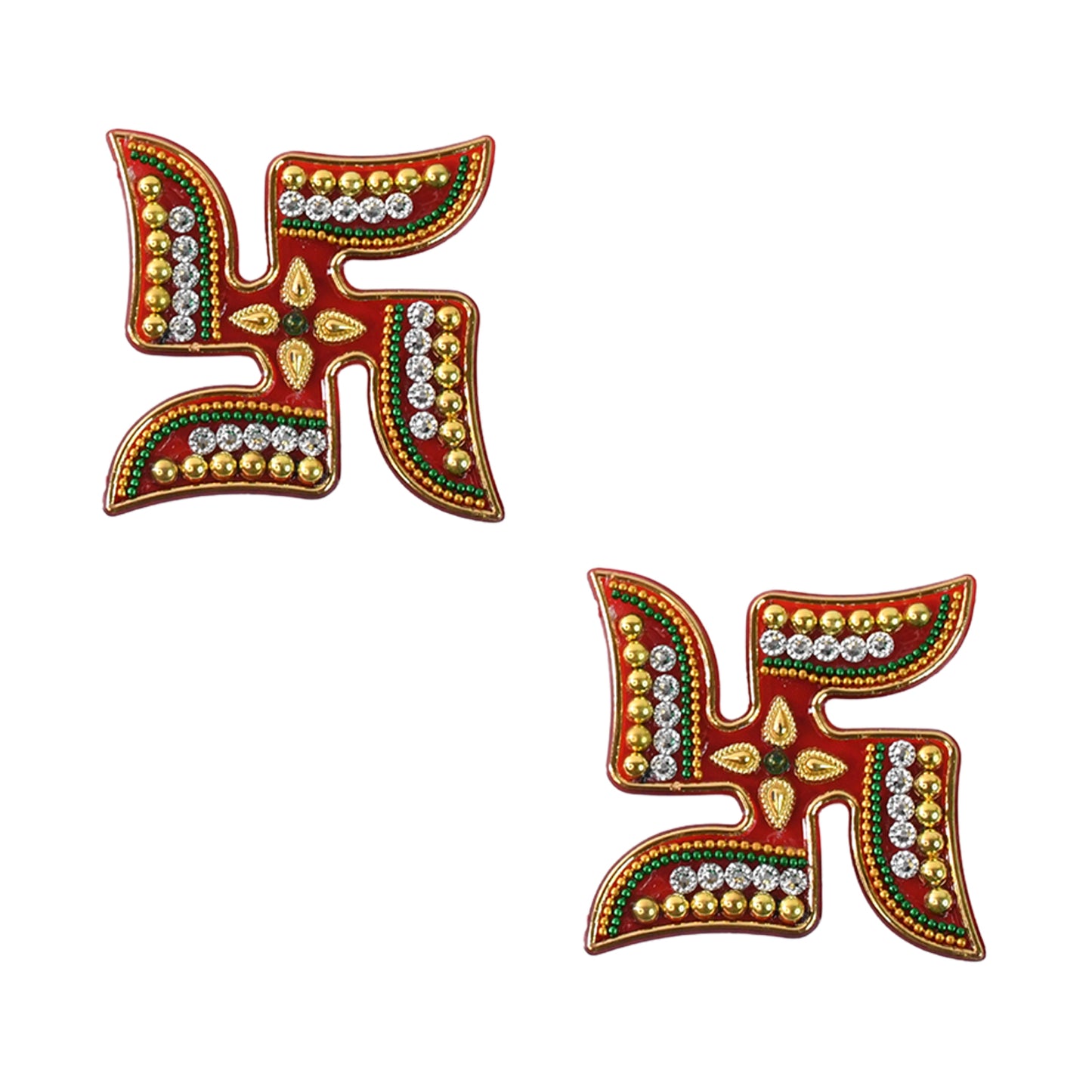 Decorative Swastik Rangoli Set Sticker (2pc)