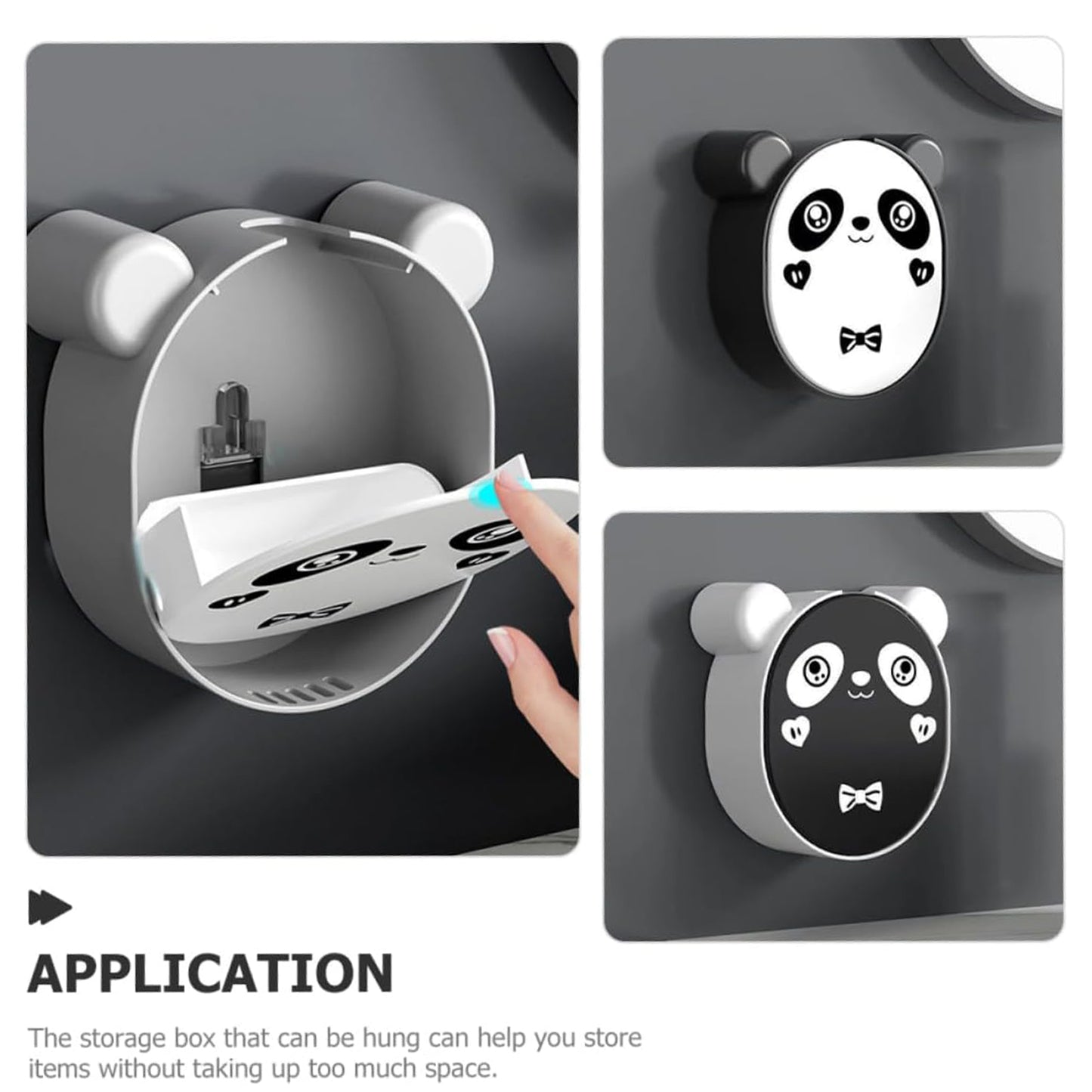Cute Panda Soap Box (Multicolour 1 Pc)
