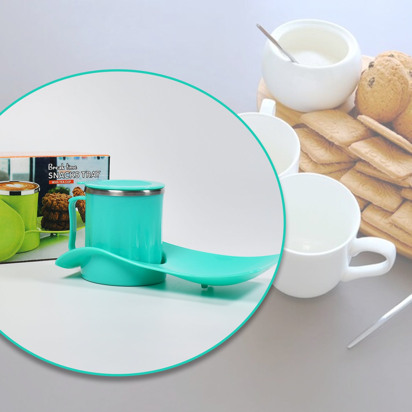 Snacks Tray Inside Steel Cup 350ml