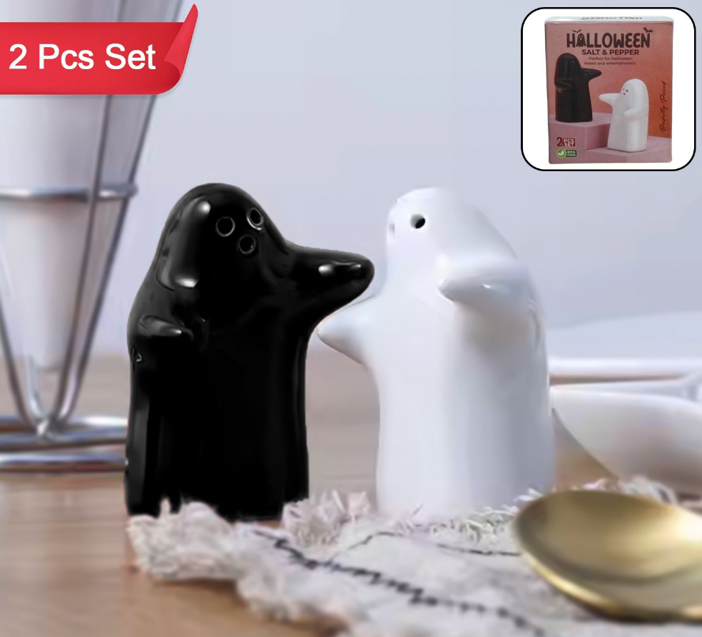 Ceramic Salt And Pepper Seasoning (2 Pcs Set)