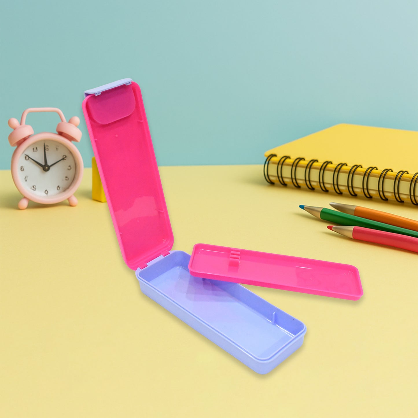 Cartoon Printed Hard Top Pencil Box ( Mix Design)