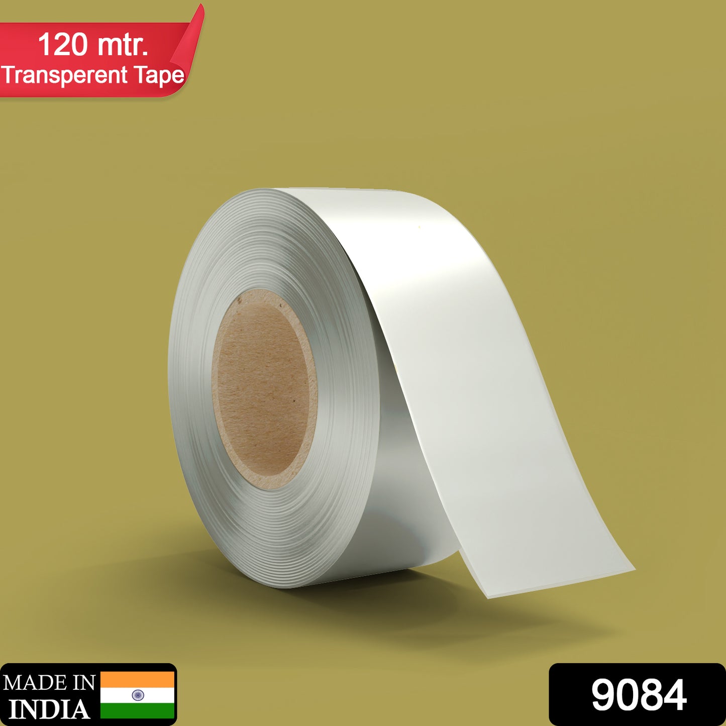 9084 High Adhesive Transparent Tape For Home Packaging. (120 Meter)