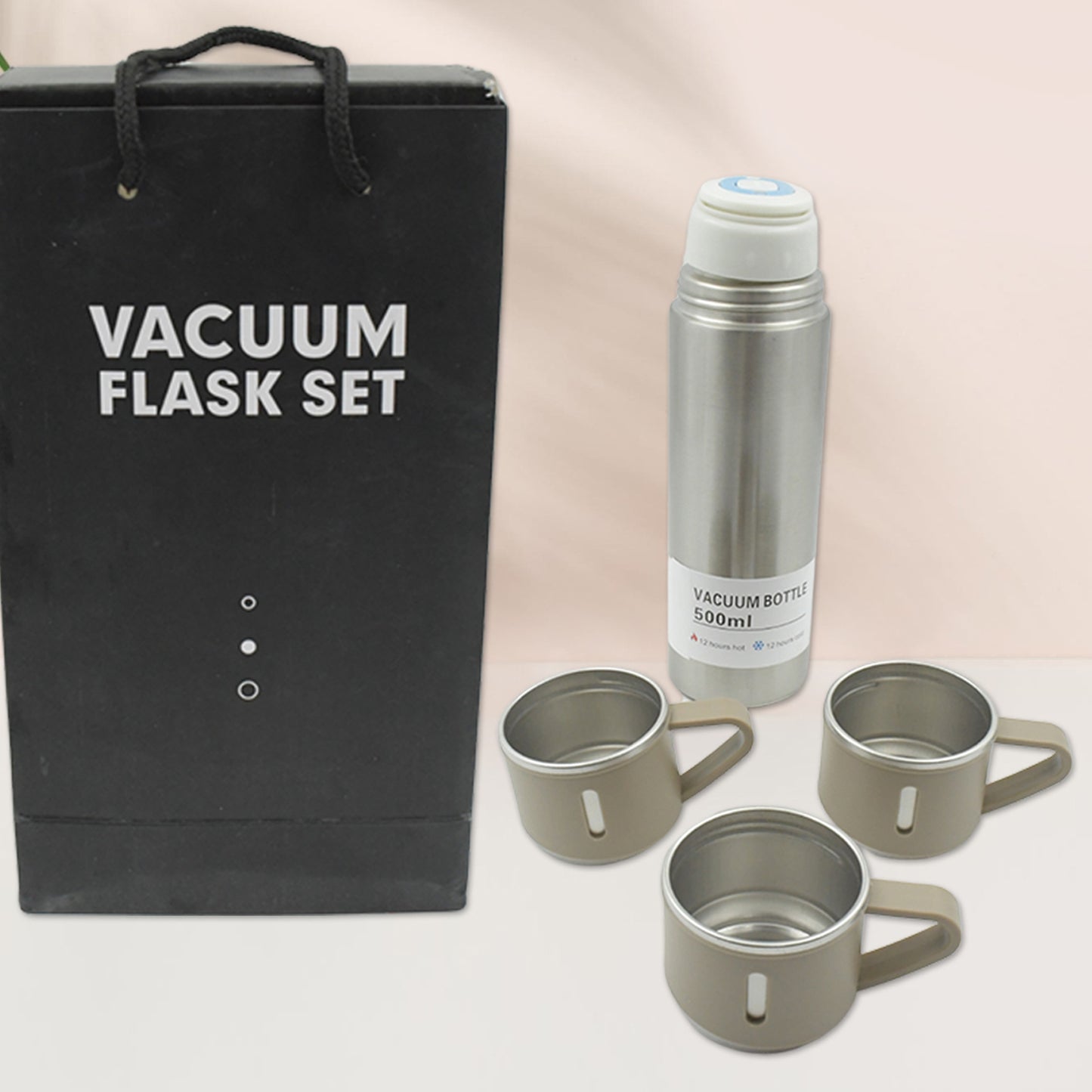 Stainless Steel Vacuum Flask Combo Set