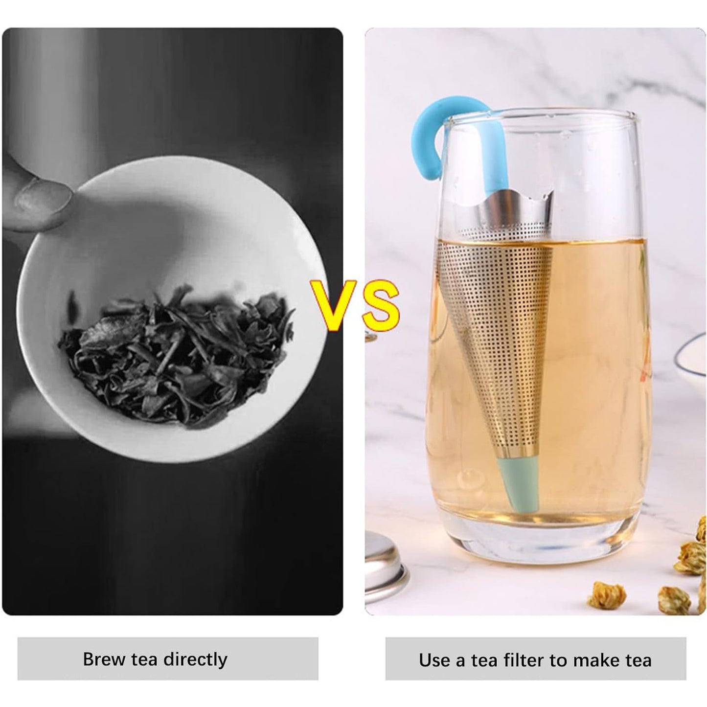 Reusable Umbrella Tea Strainer Without Tray Stand
