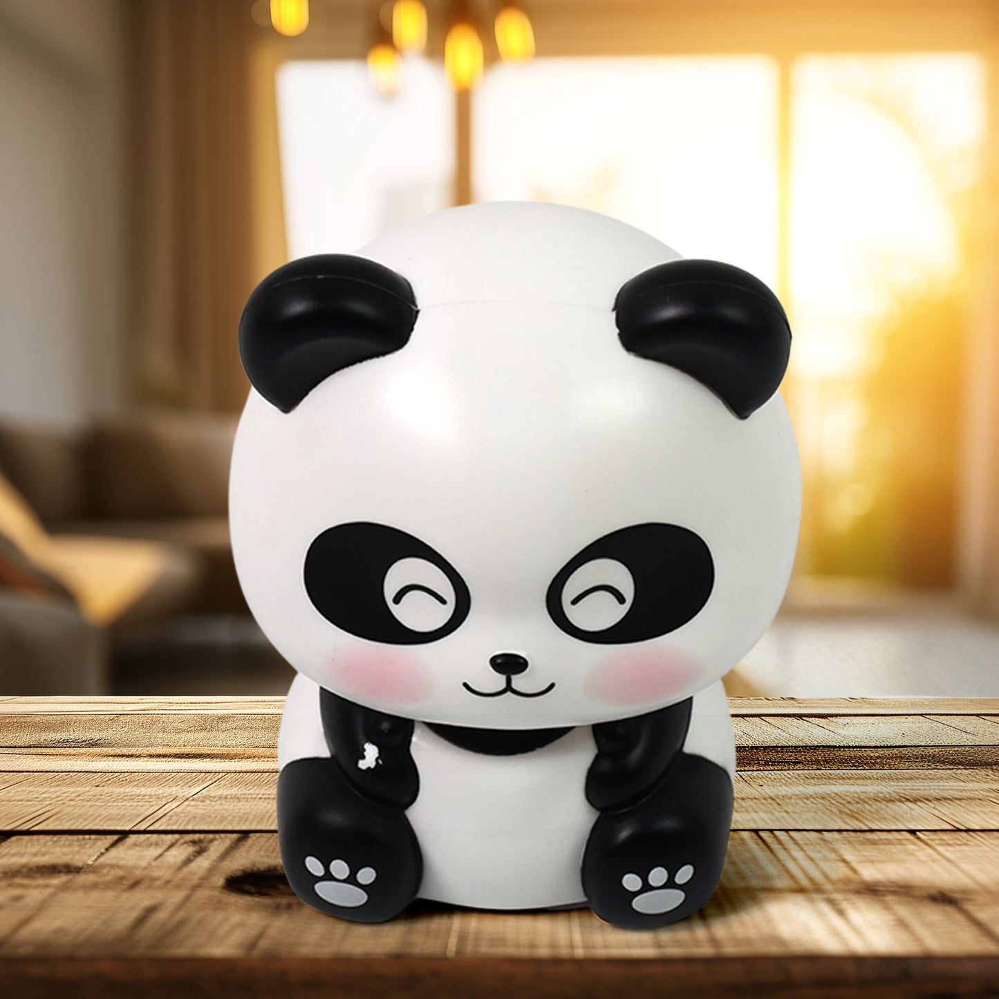 Car Decor Solar Power Moving Head Panda