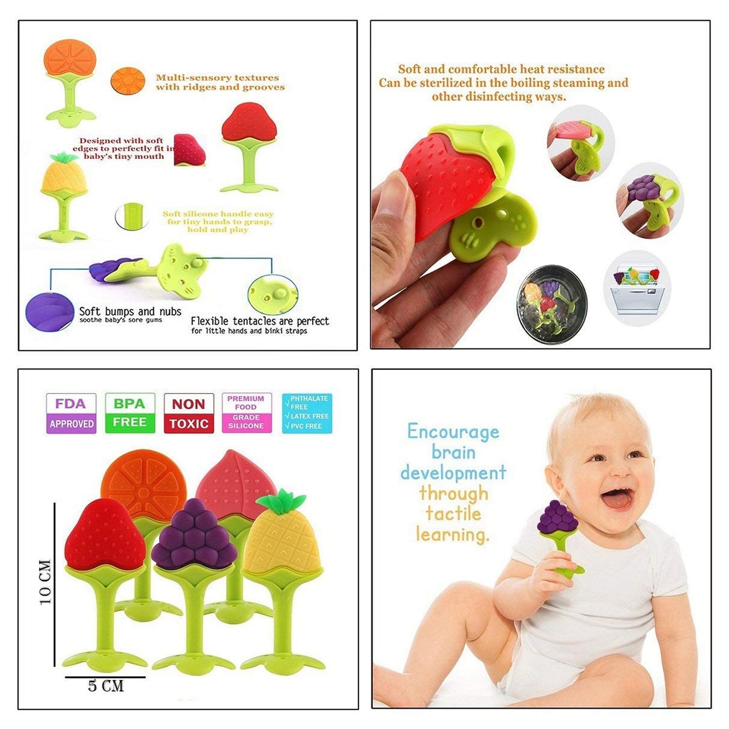 Silicone Fruit Shape Teether