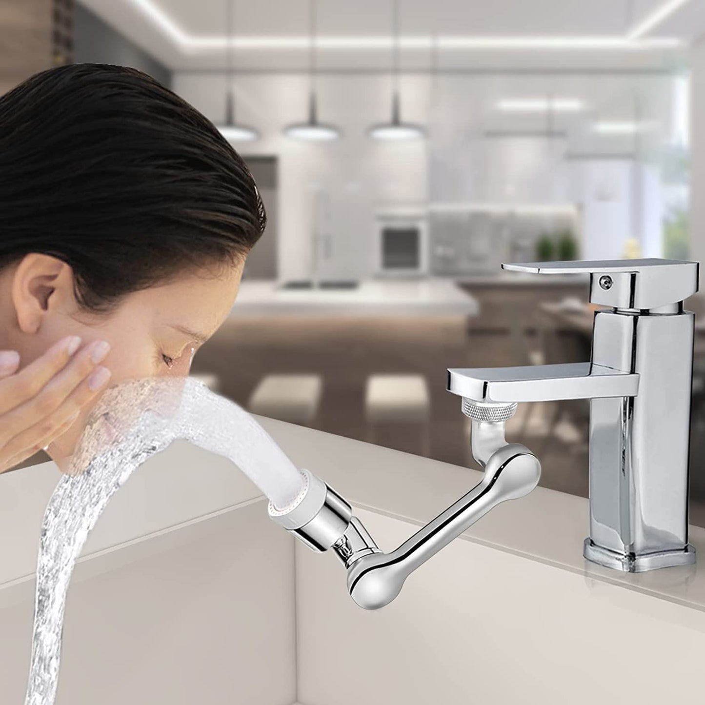 Universal Faucet Extension Splash-proof Nozzle