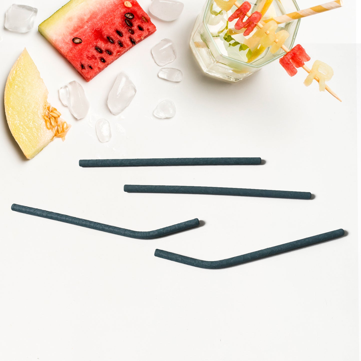 Reusable Stainless Steel Straw With Cleaning Brush (5 Pcs Set)