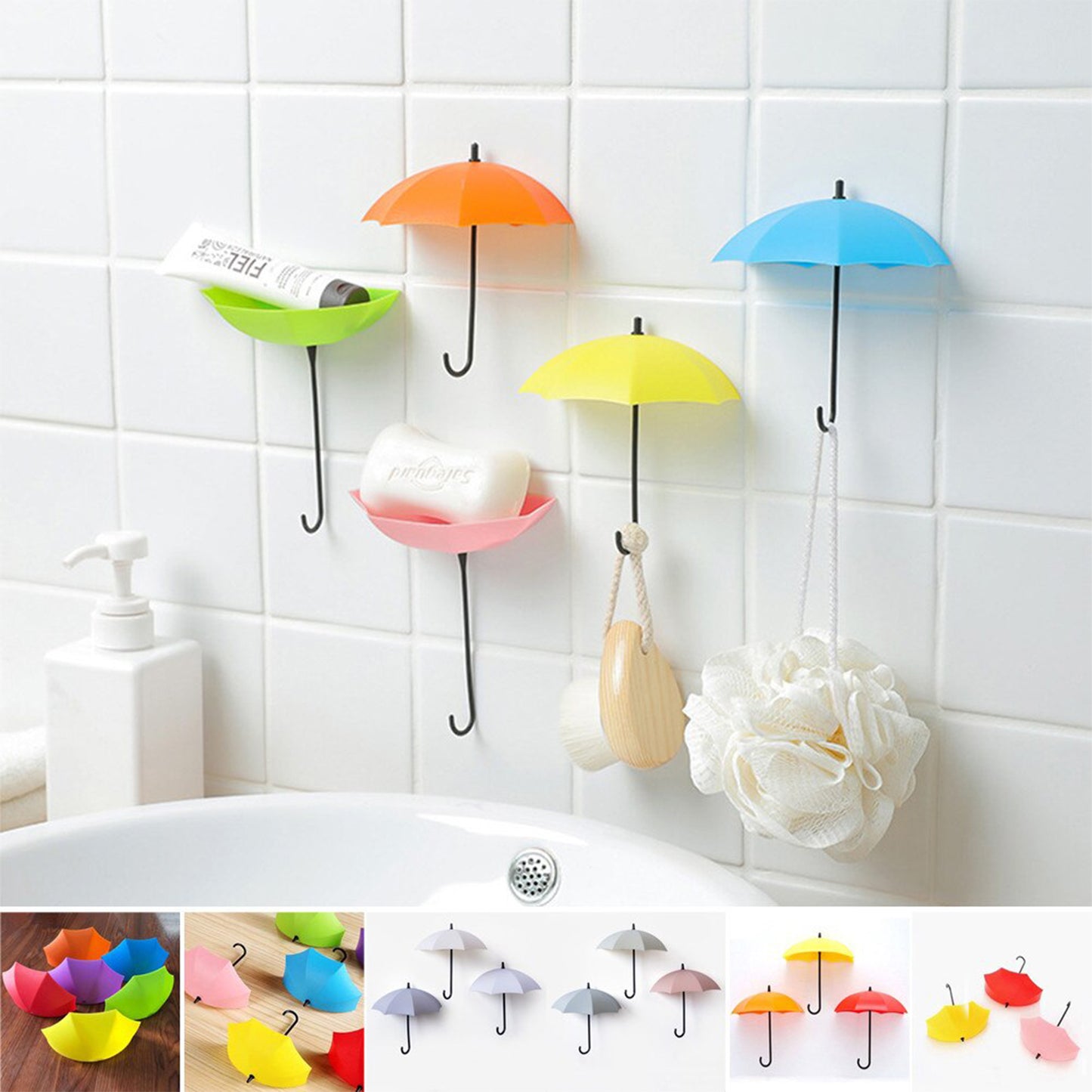 Multipurpose Umbrella Key Hat Holder 3 Pc Set