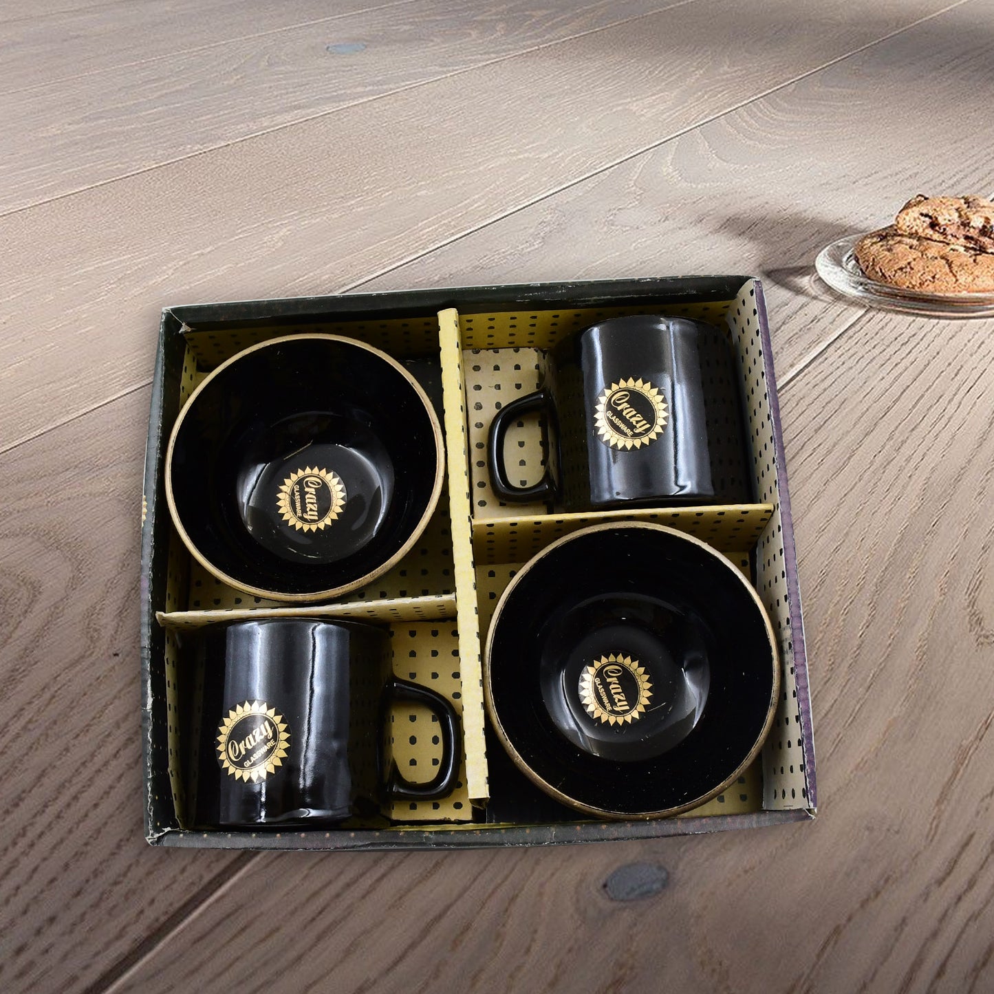 Hide & Seek Ceramic Mug & Bowl 4 Piece Set