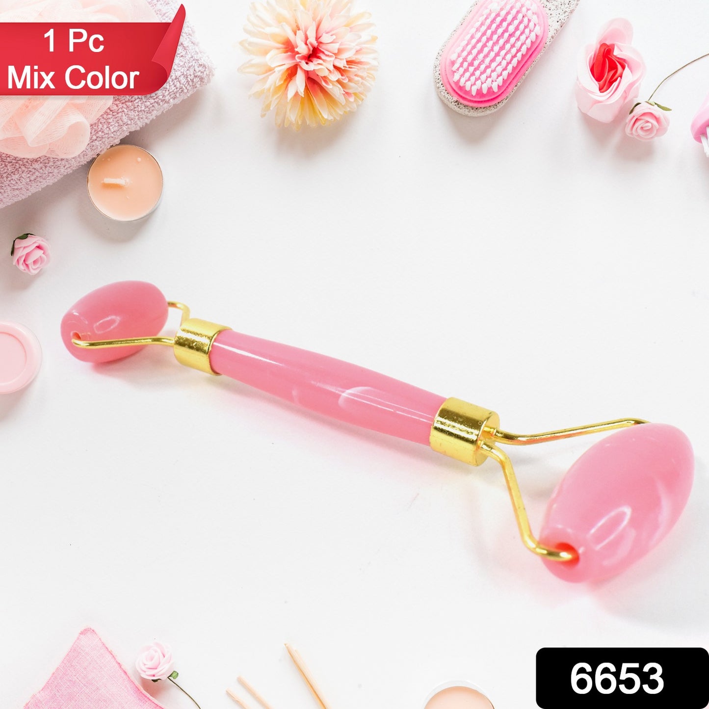 Double Ended Smooth Facial Massage Rollers (1 Pc Mix Color)