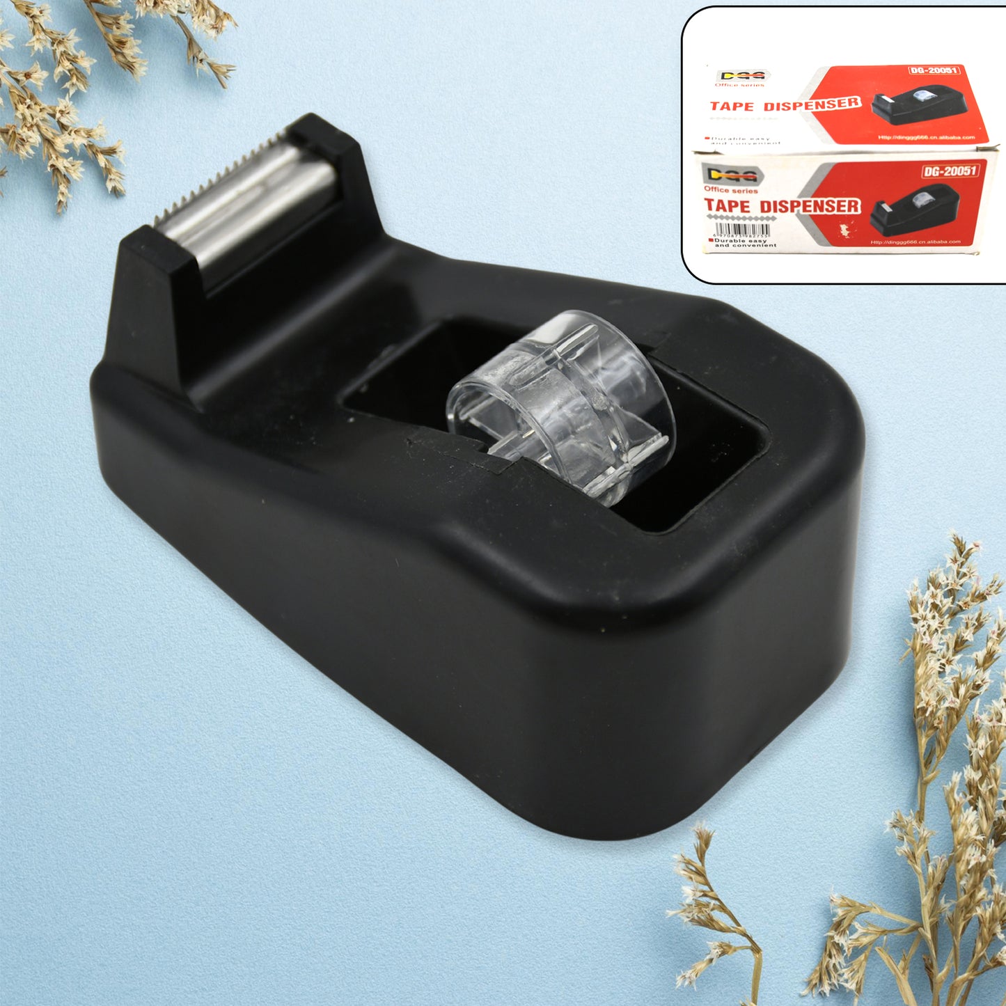 9515 Plastic Tape Dispenser Cutter For Home Office Use Tape Dispenser For Stationary Tape Cutter Packaging Tape (1 Pc 237 Gm)