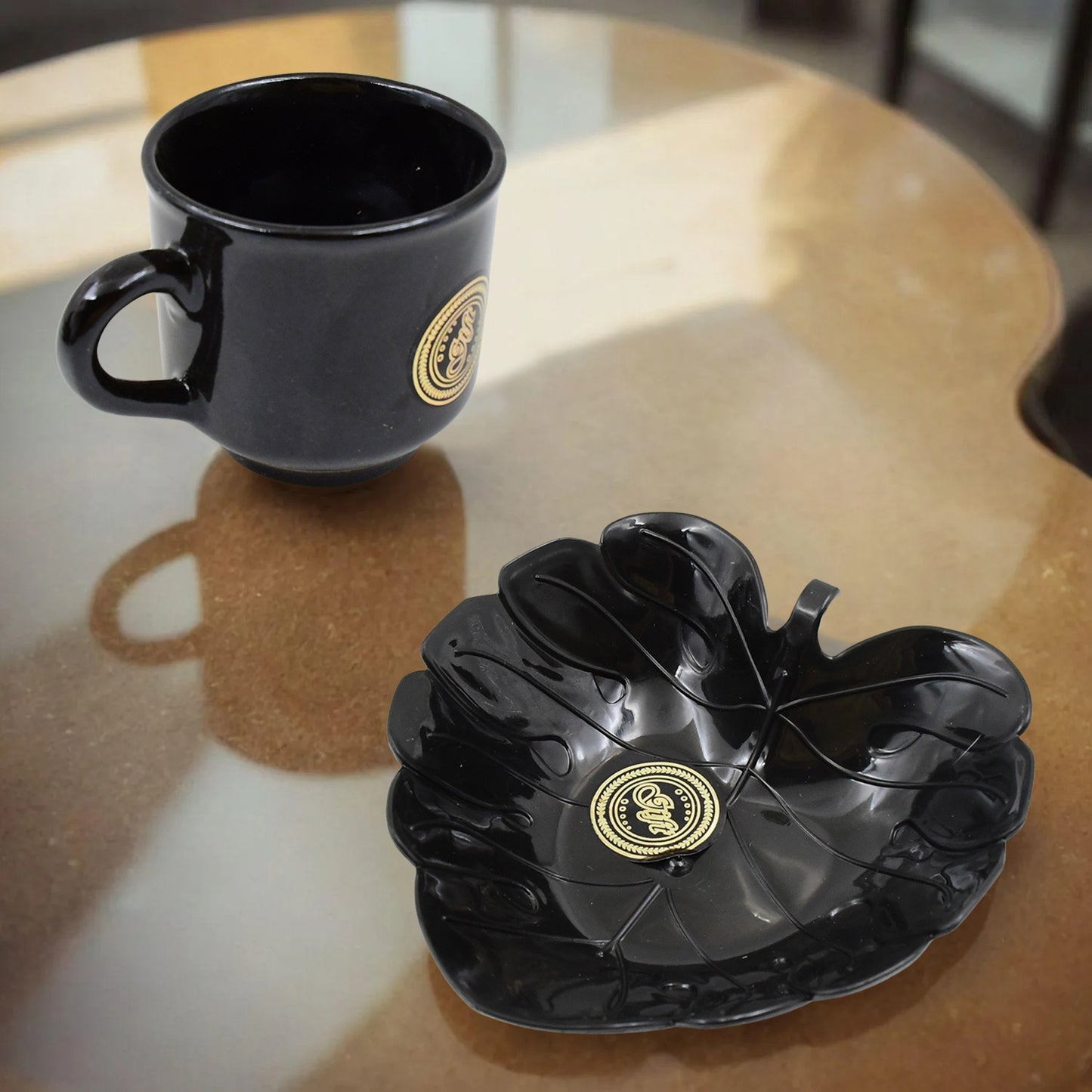 A 1 Ceramic Tea Cups Mug Set With Serving Bowl (8 Pcs Set)