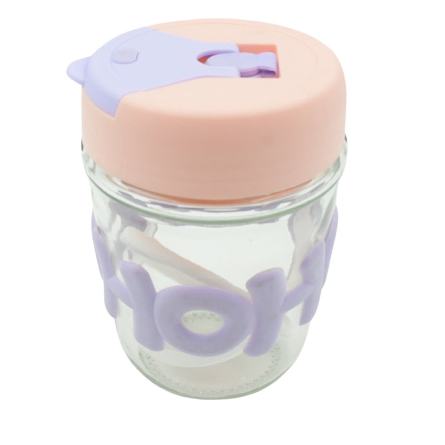 Printed Glass Cup With Lid