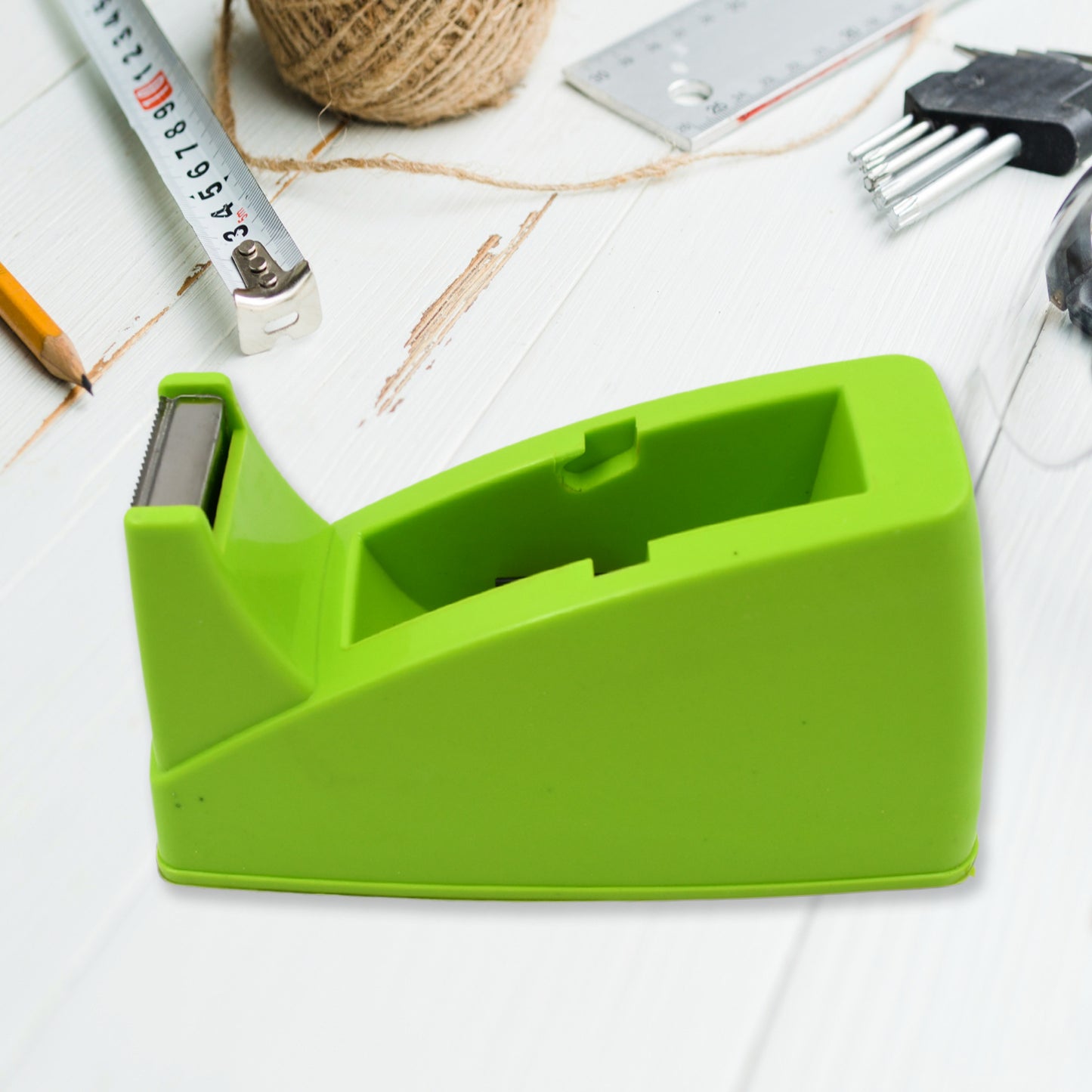 9514 Plastic Tape Dispenser Cutter For Home Office Use Tape Dispenser For Stationary Tape Cutter Packaging Tape School Supplies (1 Pc 515 Gm)