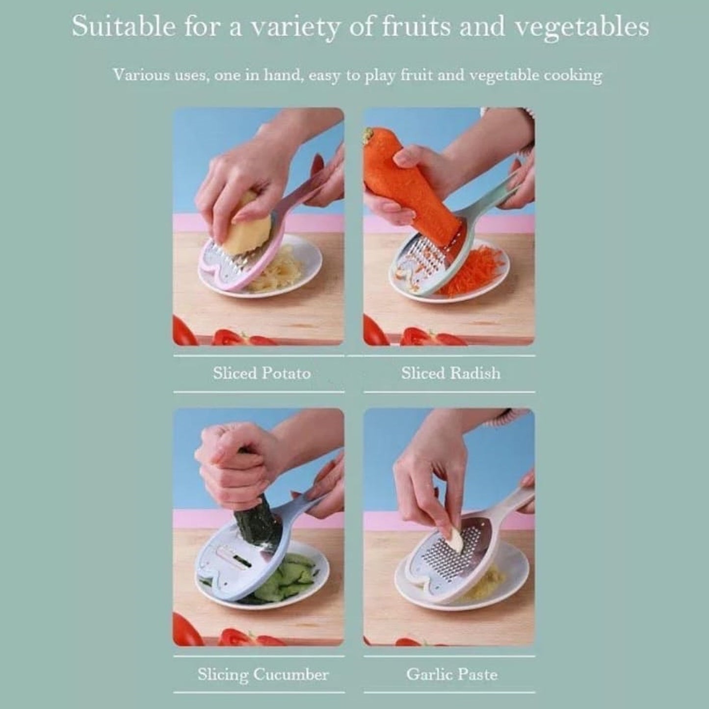 Heart Multipurpose Grater Set (pack of 4)