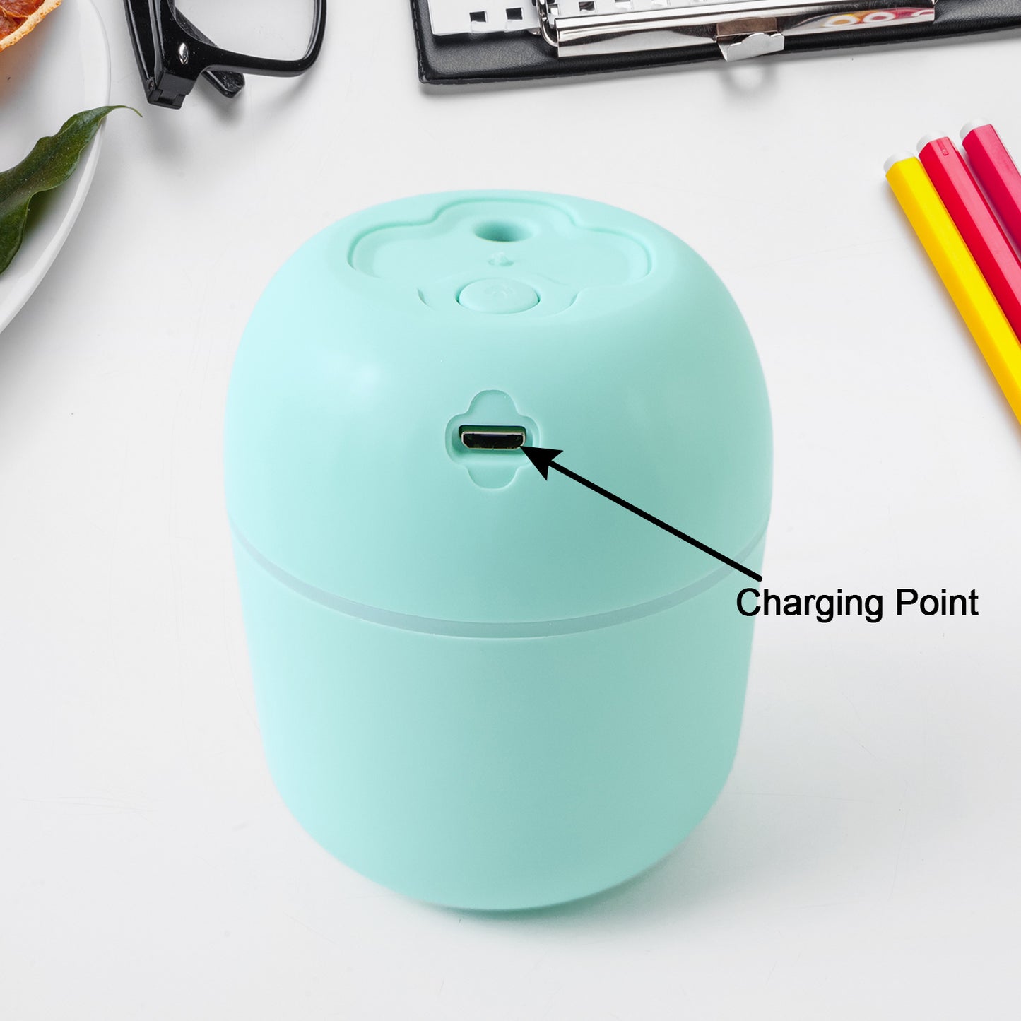 6785 Portable Lighting Mini Humidifier Usb Personal Desktop Air Humidifier For Baby Bedroom Travel Office Home With Light Cool Mist Humidifier Essential Oil Diffusers Cool Mist Humidifiers (250 Ml)