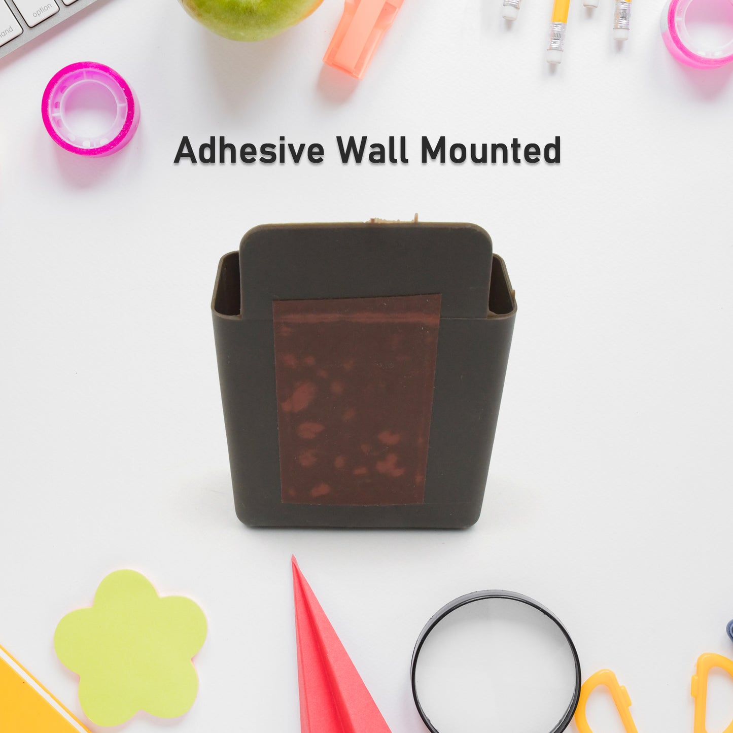 8485 Multipurpose Plastic Wall Mounted Remote Mobile Holder Stand (Pack Of 4)