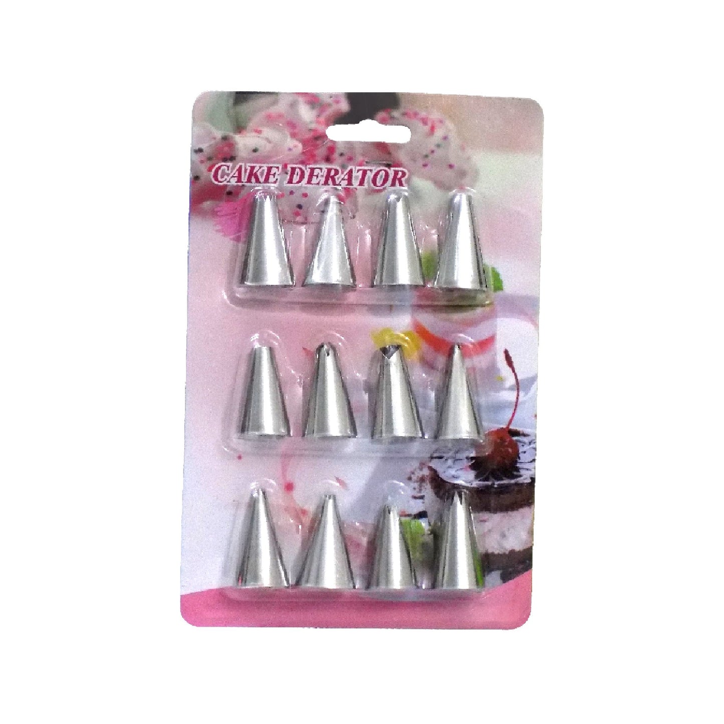 Stainless Steel Cake Decorating Nozzle (12pcs)