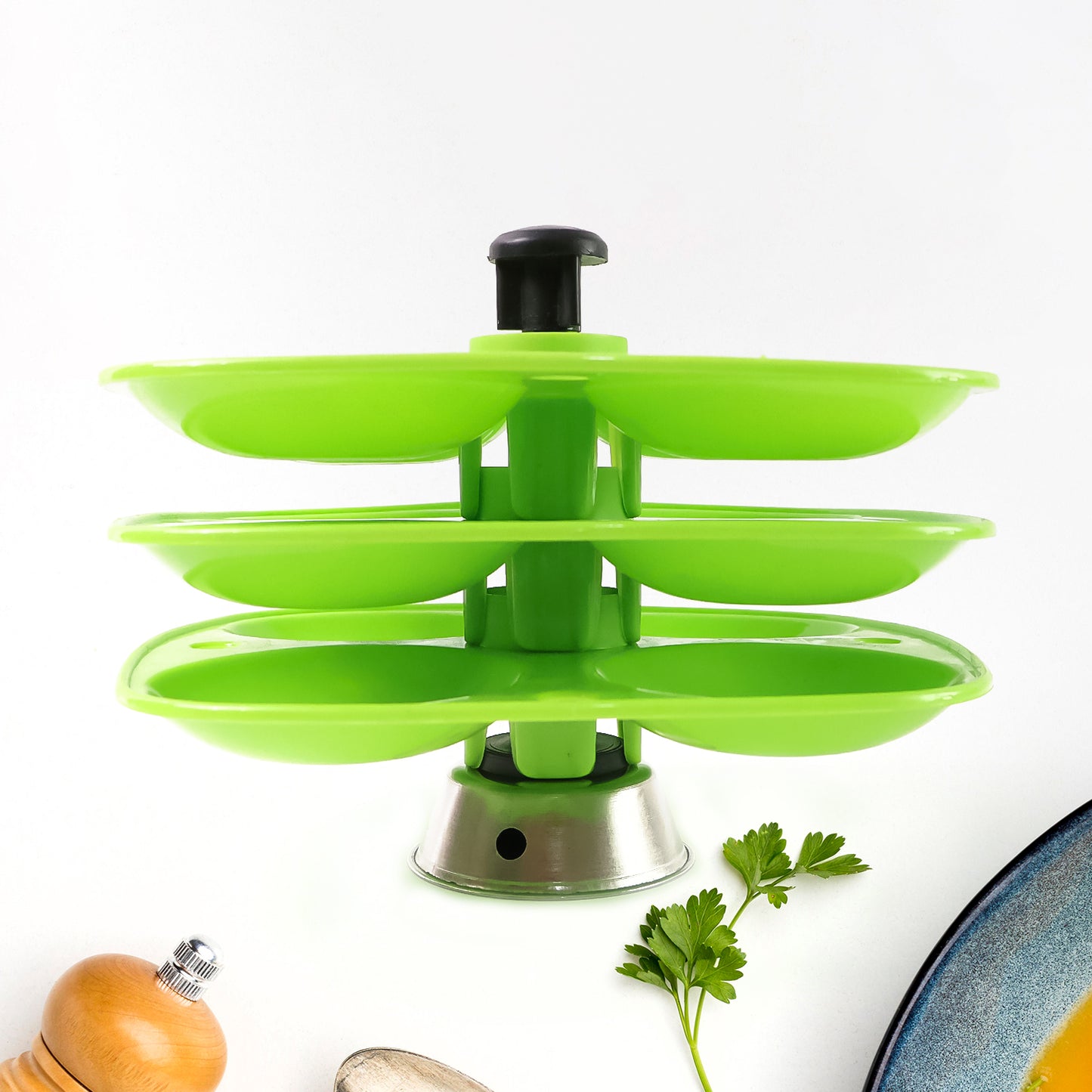 3 Layer Plastic Idli Stand