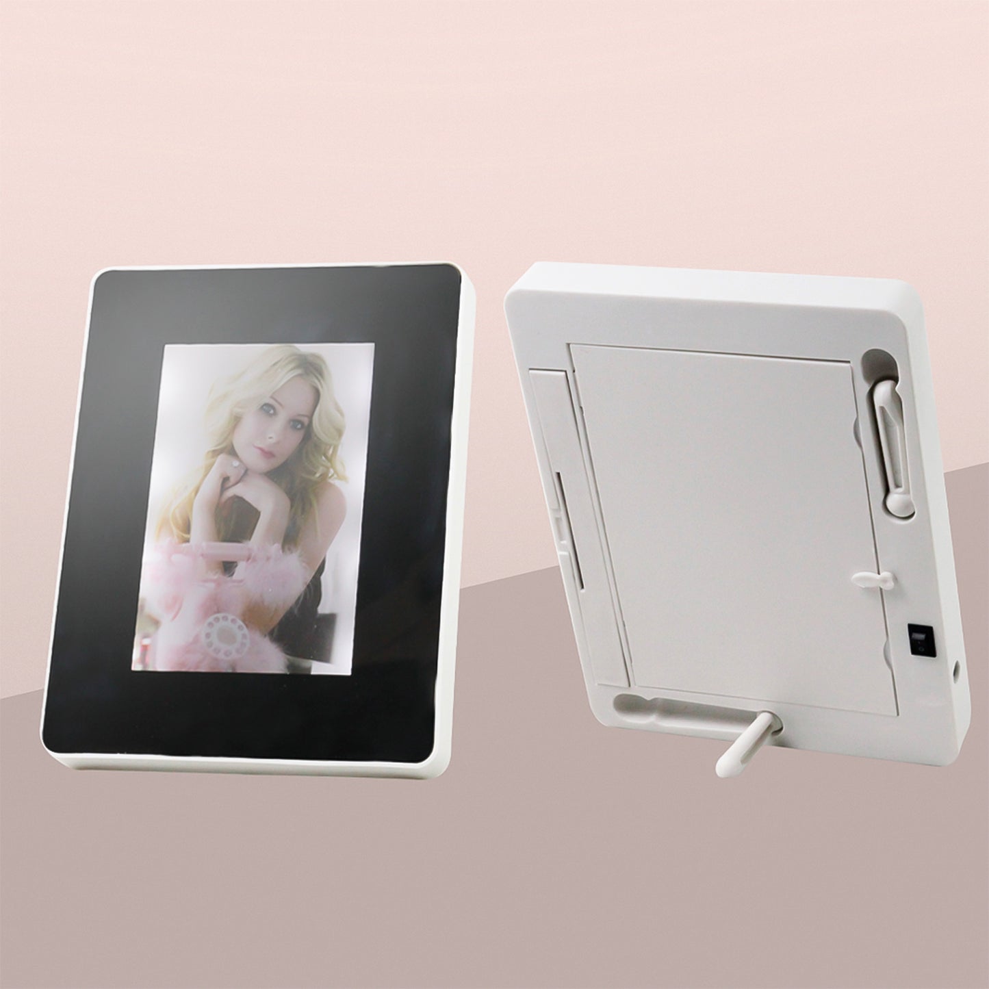 LED Magic Mirror With Hidden Photo Frame (1 Pc)