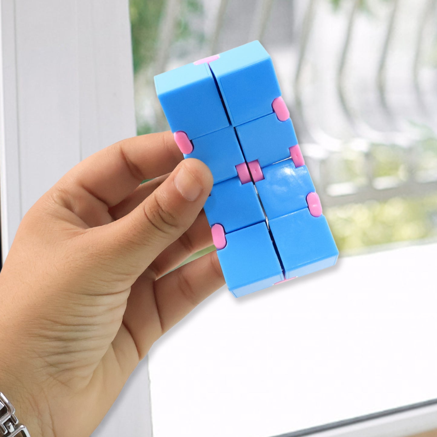Infinity Cube Fidget Toy Stress Relief Hand Puzzle For Kids Adults 1 Pc