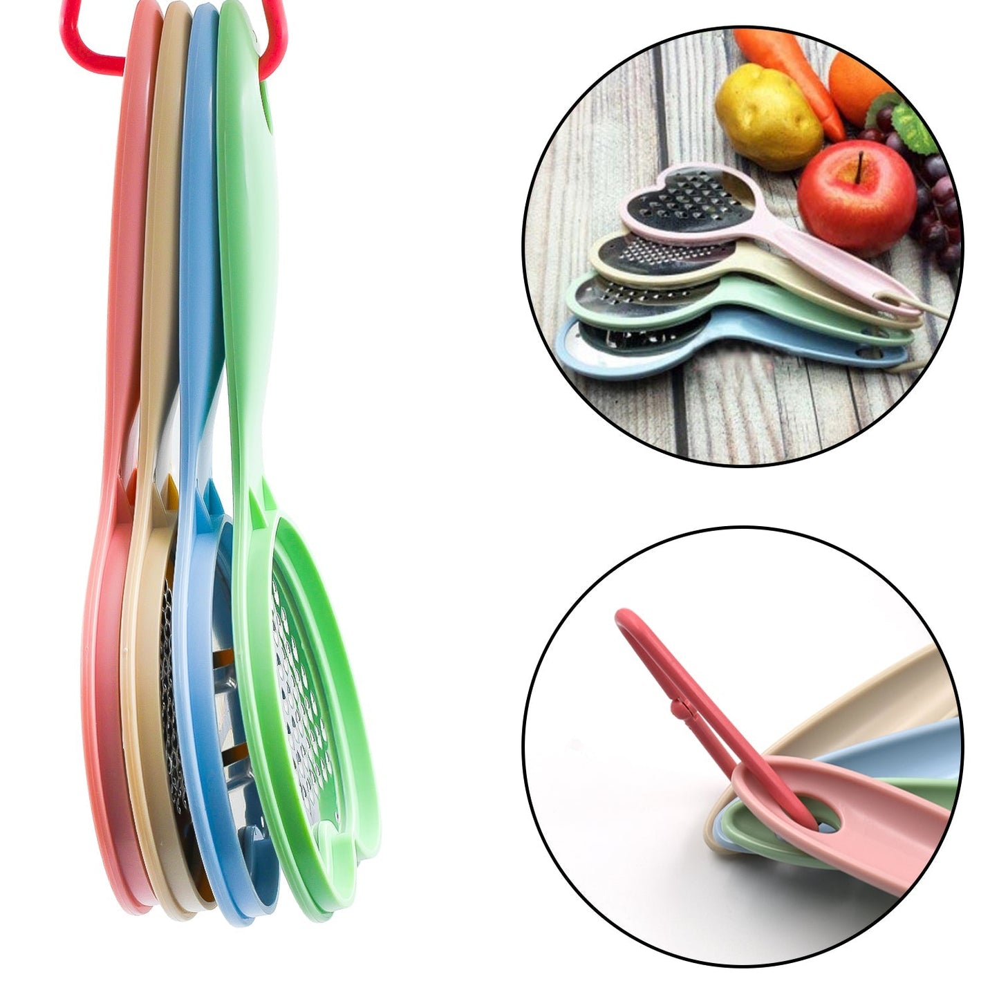 Heart Multipurpose Grater Set (pack of 4)