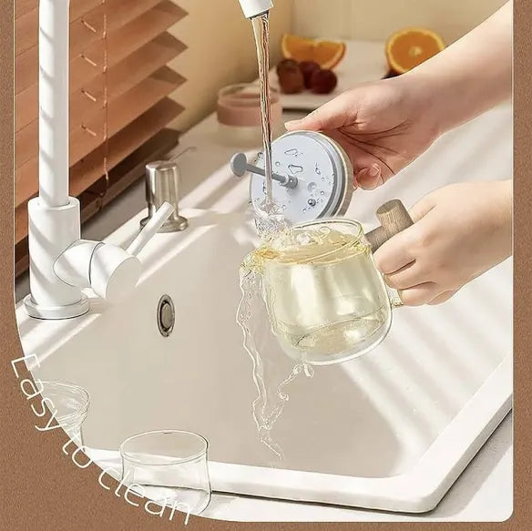 Self Stirring Wooden Coffee Mug