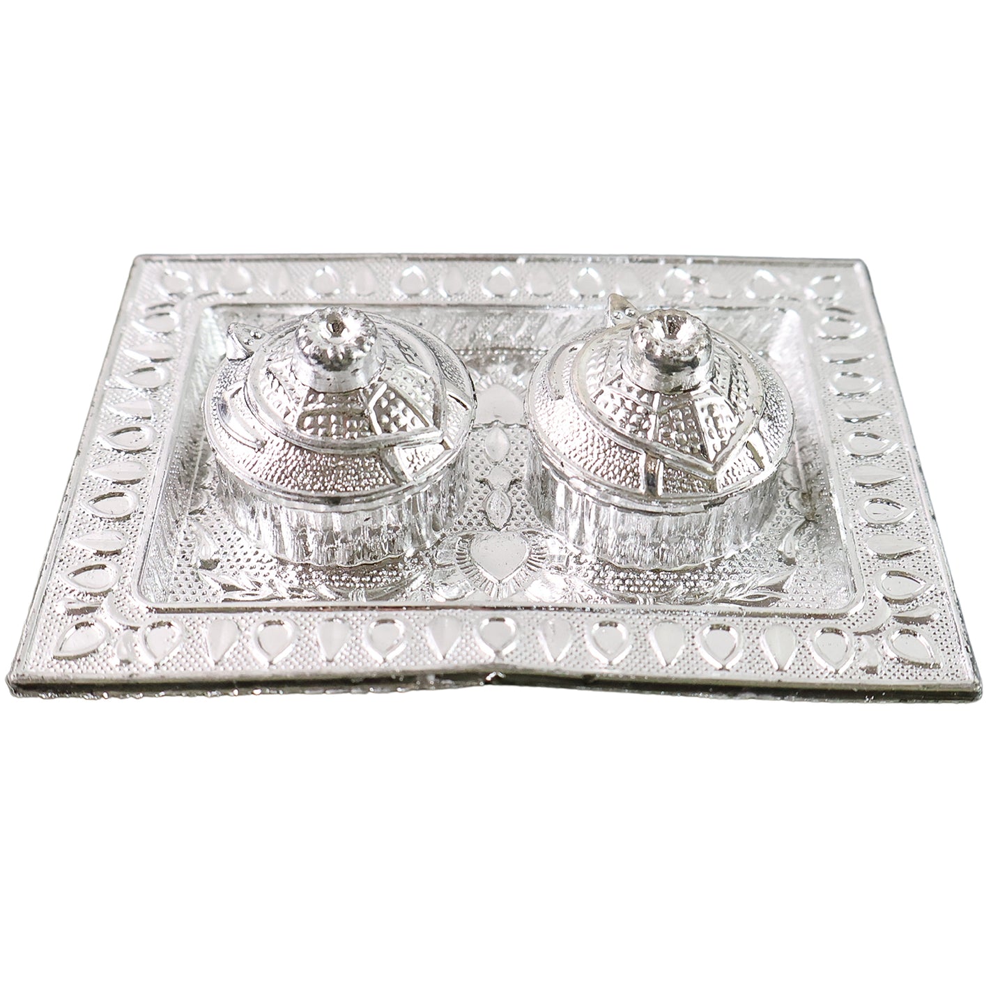 Tray Shape Special Pooja Thali