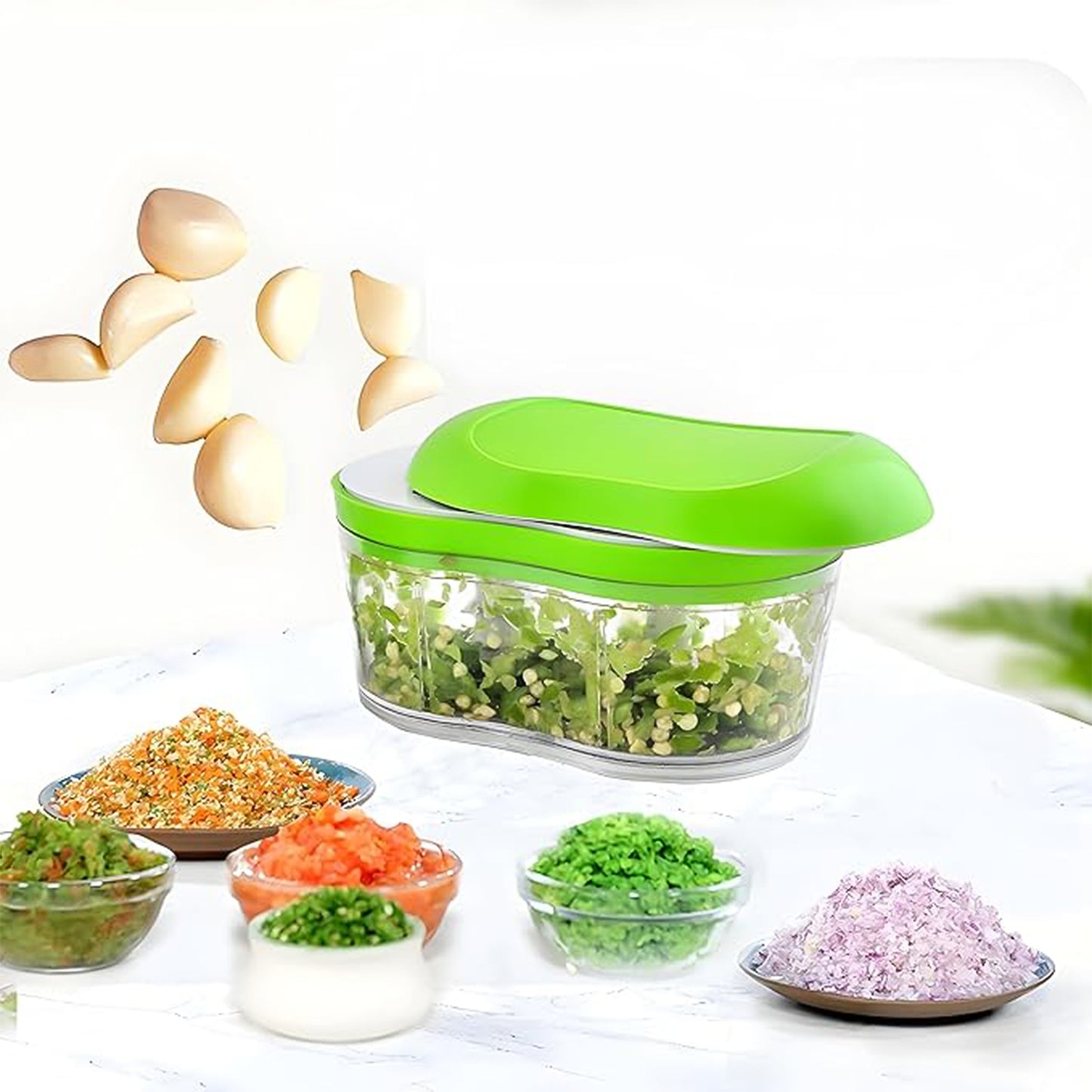 Manual Hand Push Vegetable Chopper