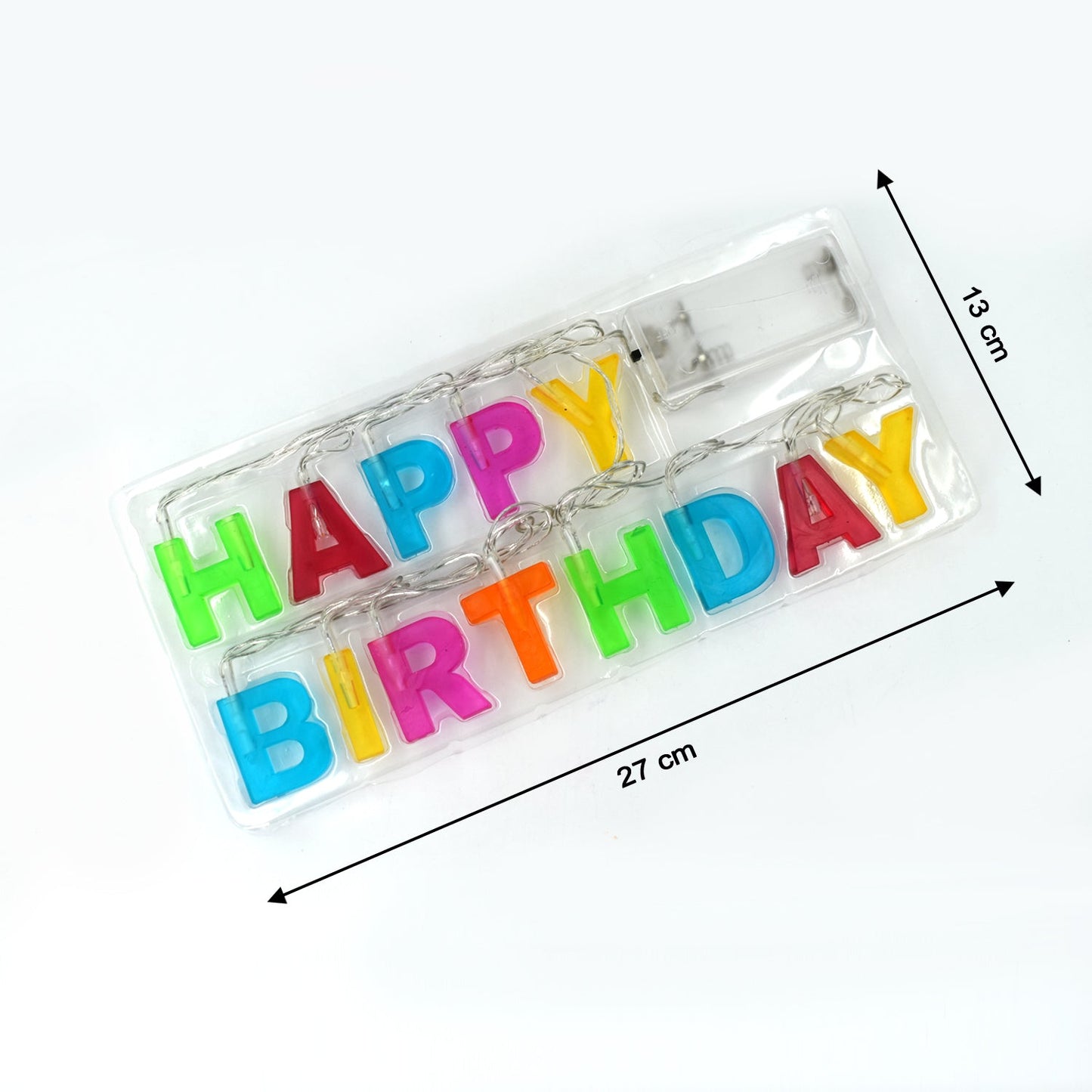 Happy Birthday LED Letter Battery Operated String (Multicolour)