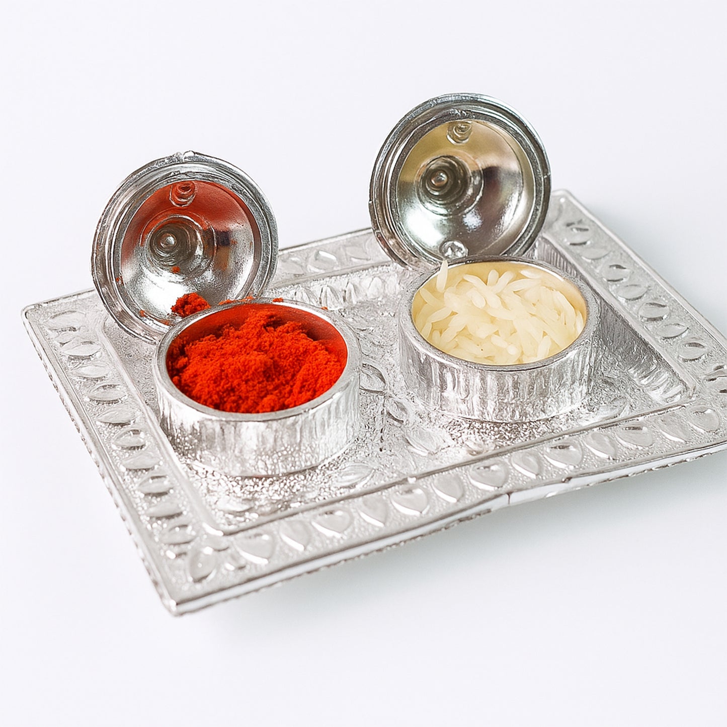 Tray Shape Special Pooja Thali