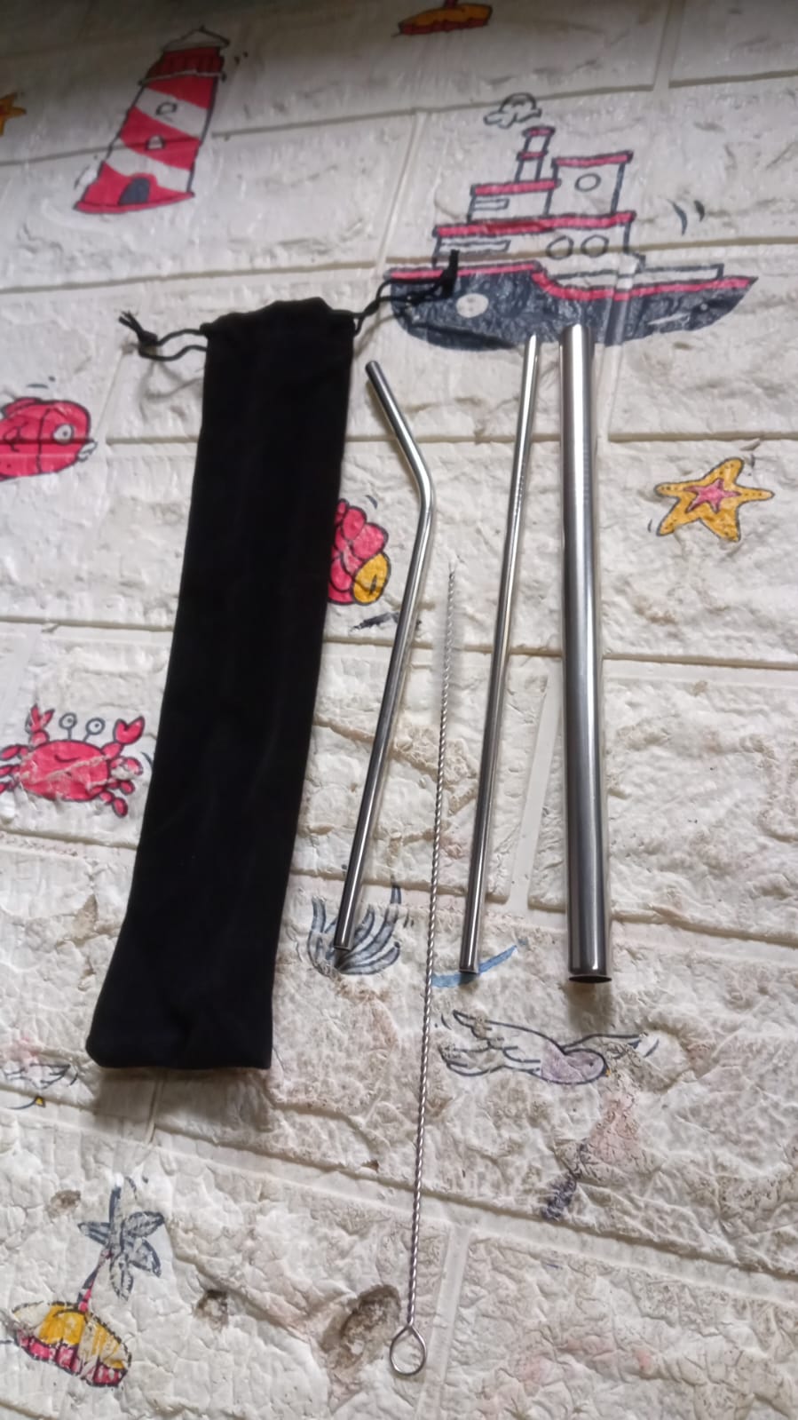 Reusable Stainless Steel Straws With Travel Case
