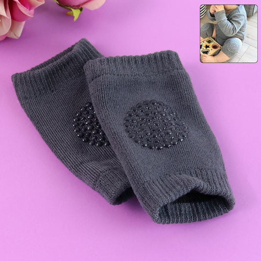 Toddler Wool Knit Knee Protector (Dark Grey)